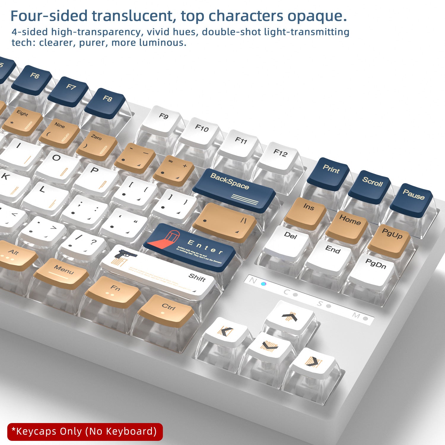 Robin Four-Sided Backlight Keycaps