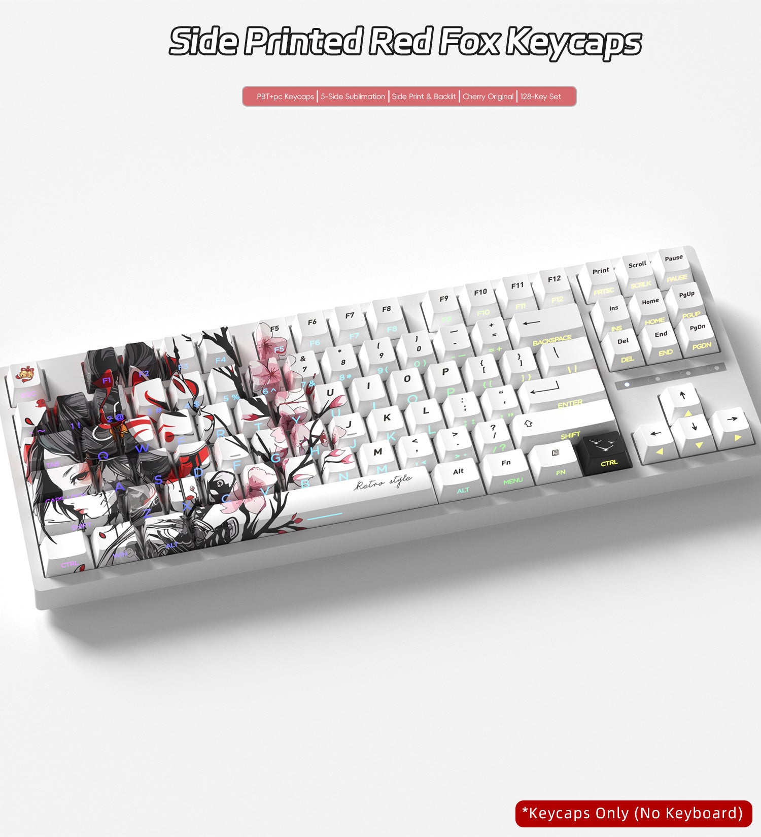 Red Fox Side Backlight Keycaps