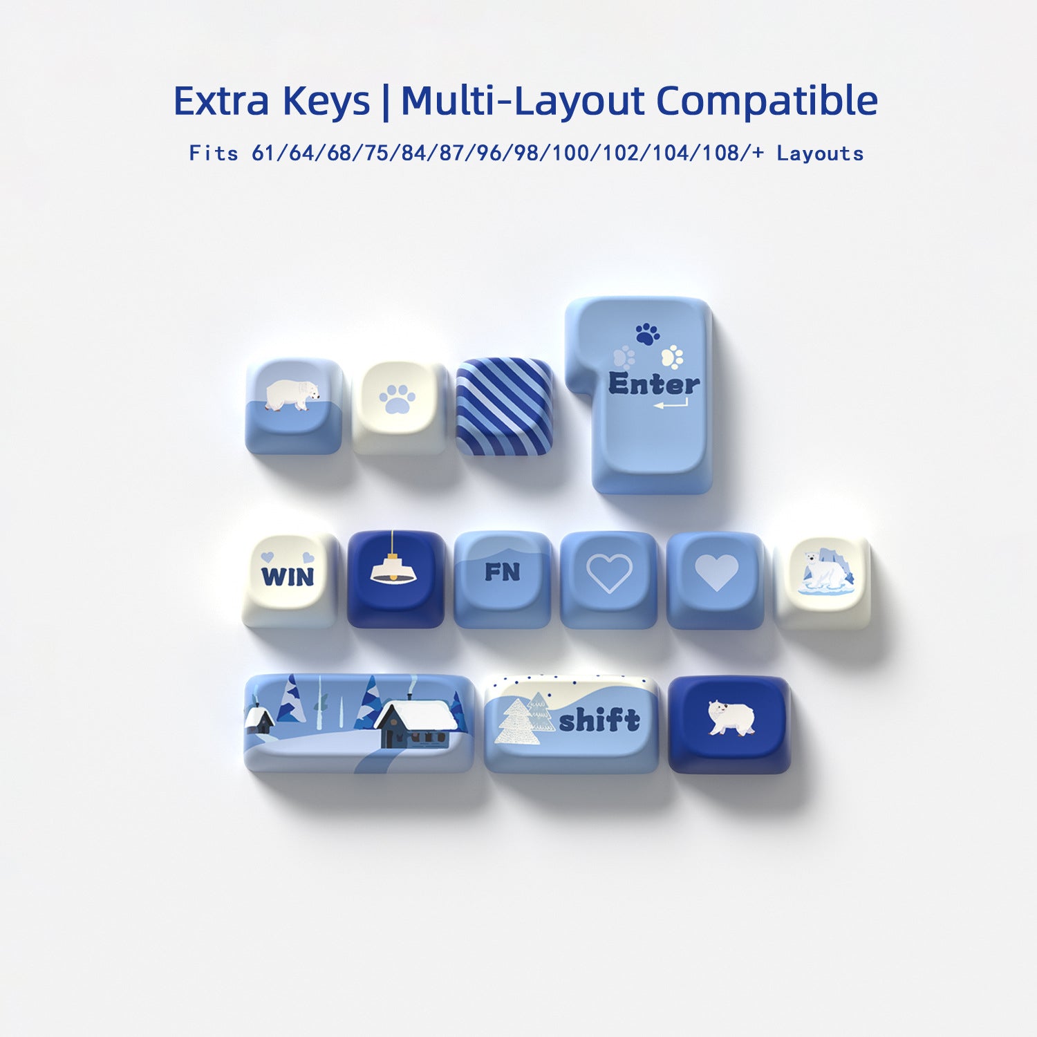 Polar Bear Keycaps