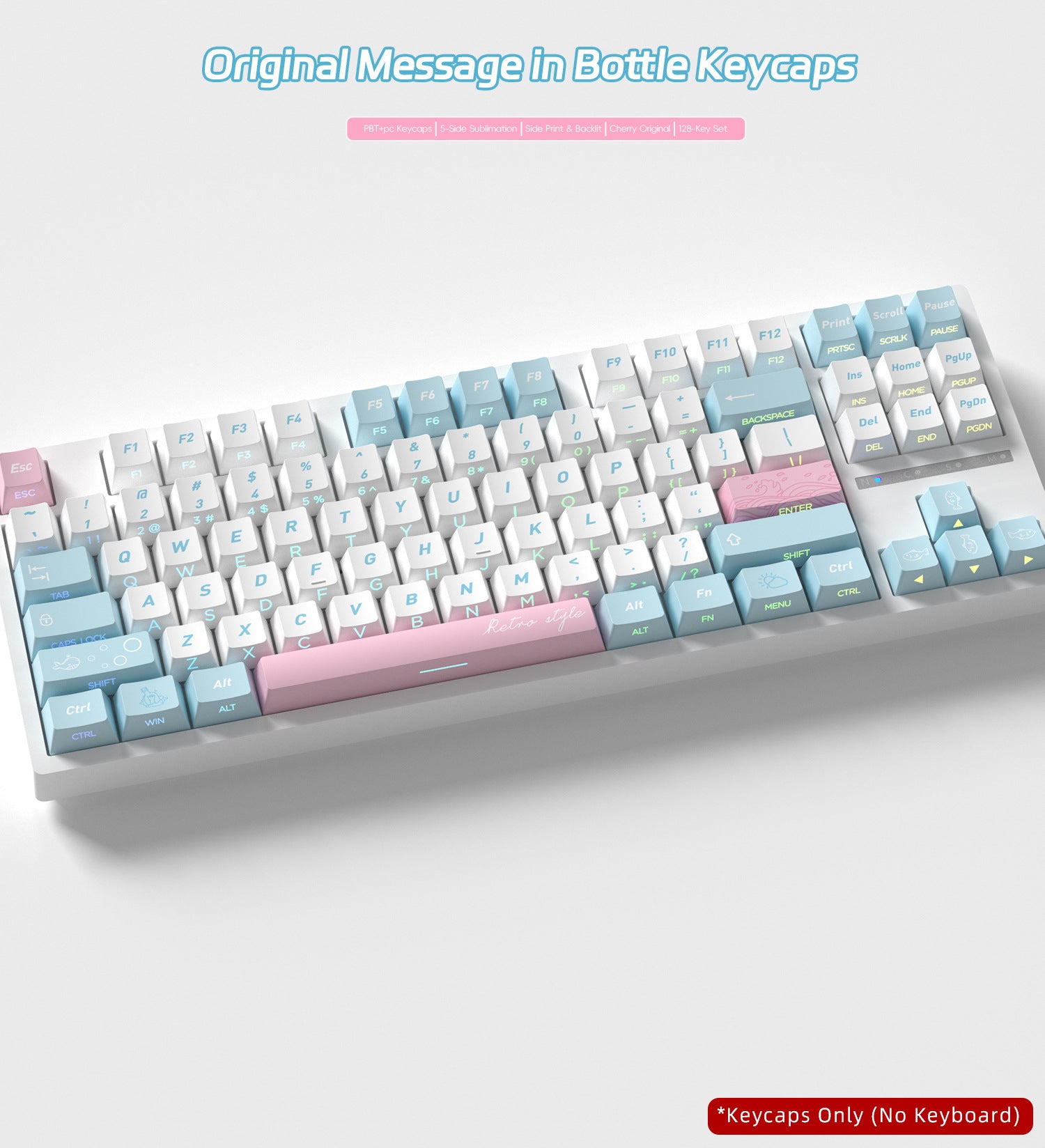 Original Message In Bottle Side Backlight Keycaps