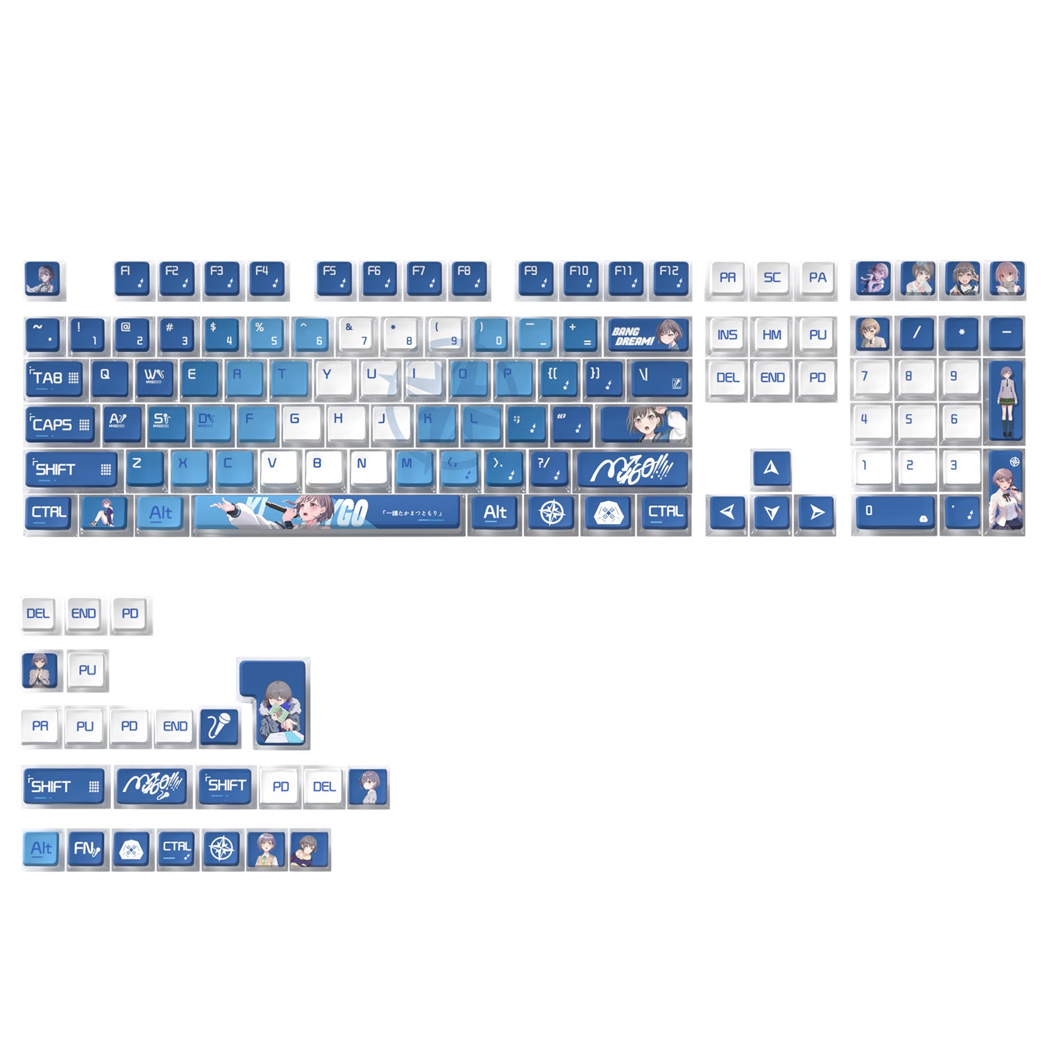 Takamatsu Tomori Four-Sided Backlight Keycaps