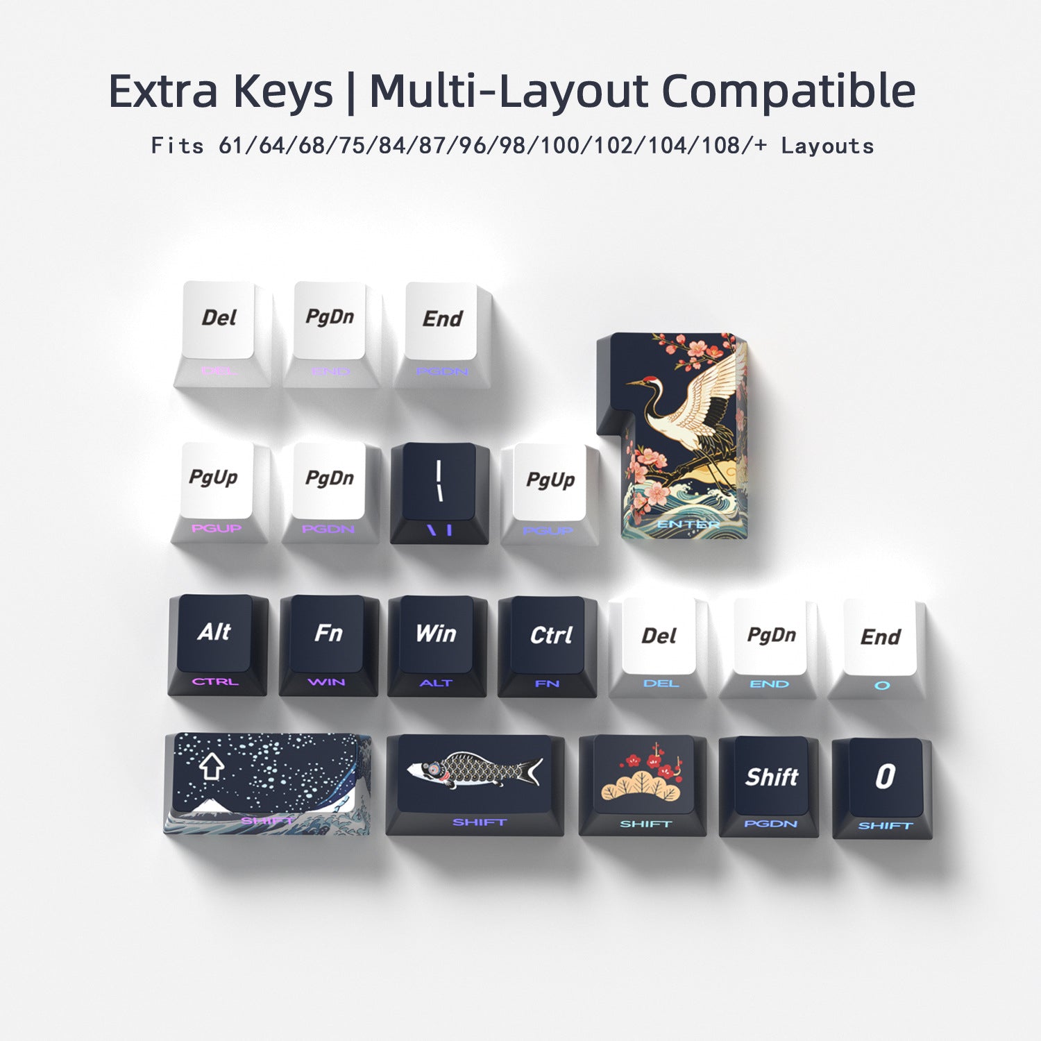 Ukiyo-e Side Backlight Keycaps