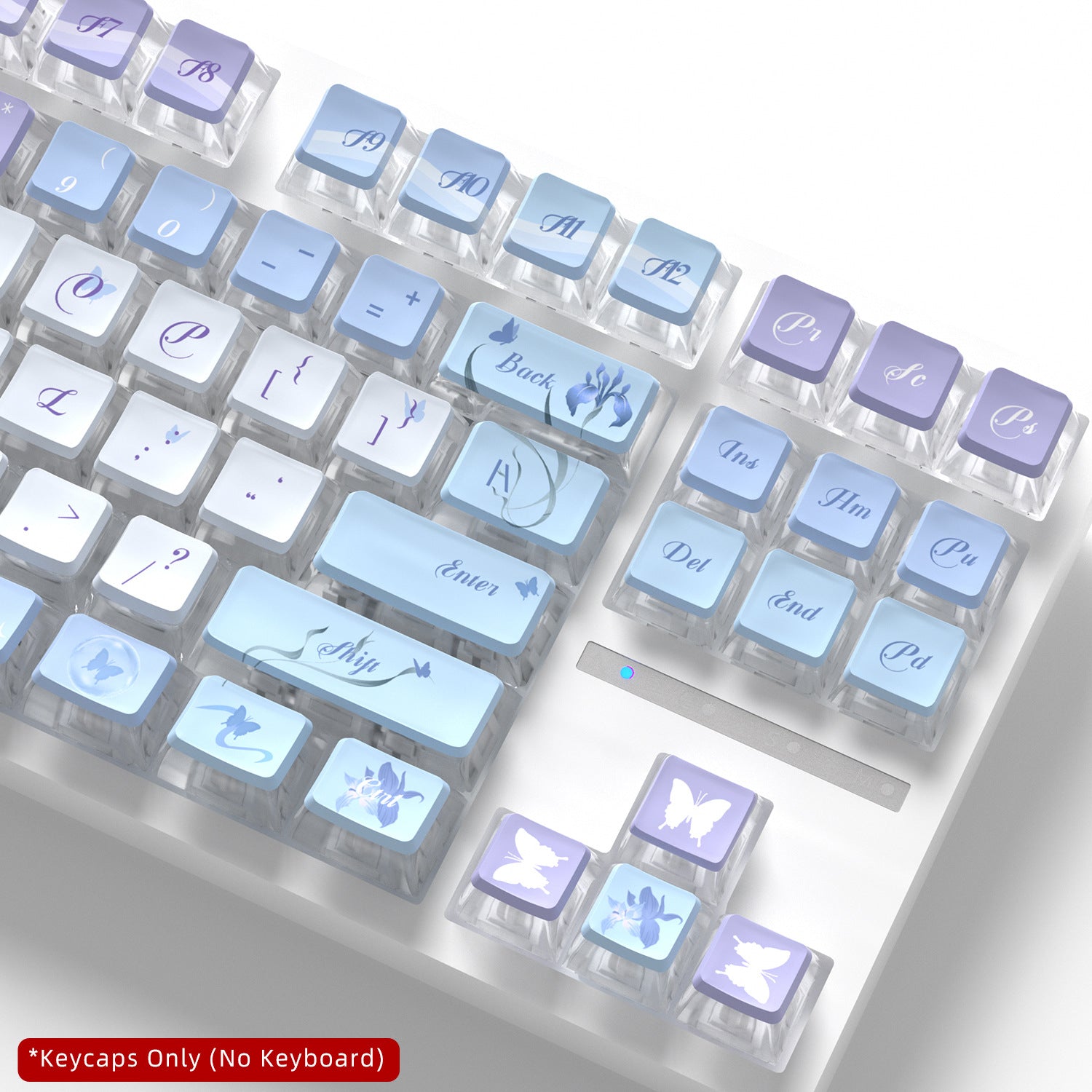 Iris Butterfly Four-Sided Backlight Keycaps