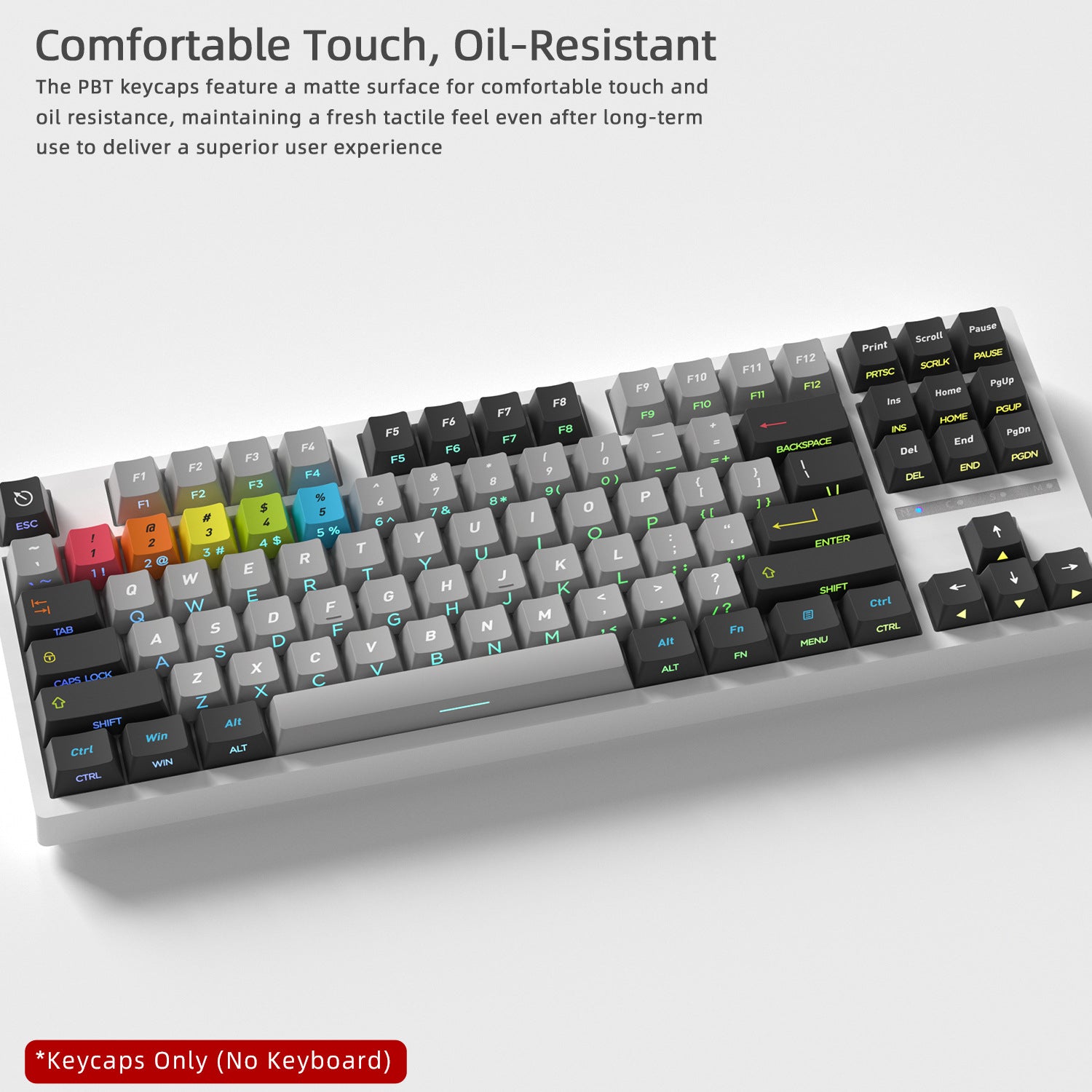 Printed Miffy Side Backlight Keycaps