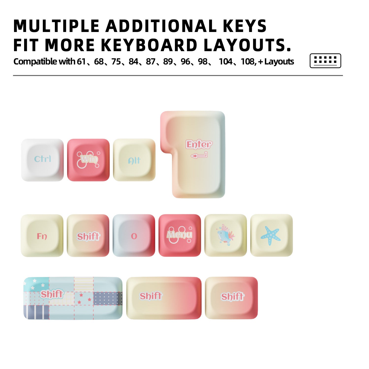 Summer Beach Keycaps