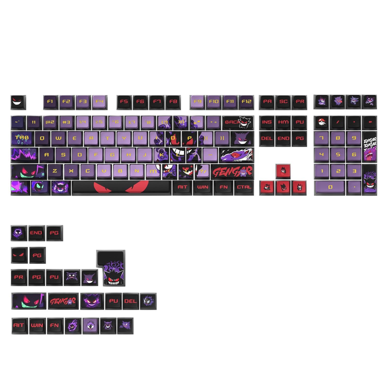 Gengar Four-Sided Backlight Keycaps