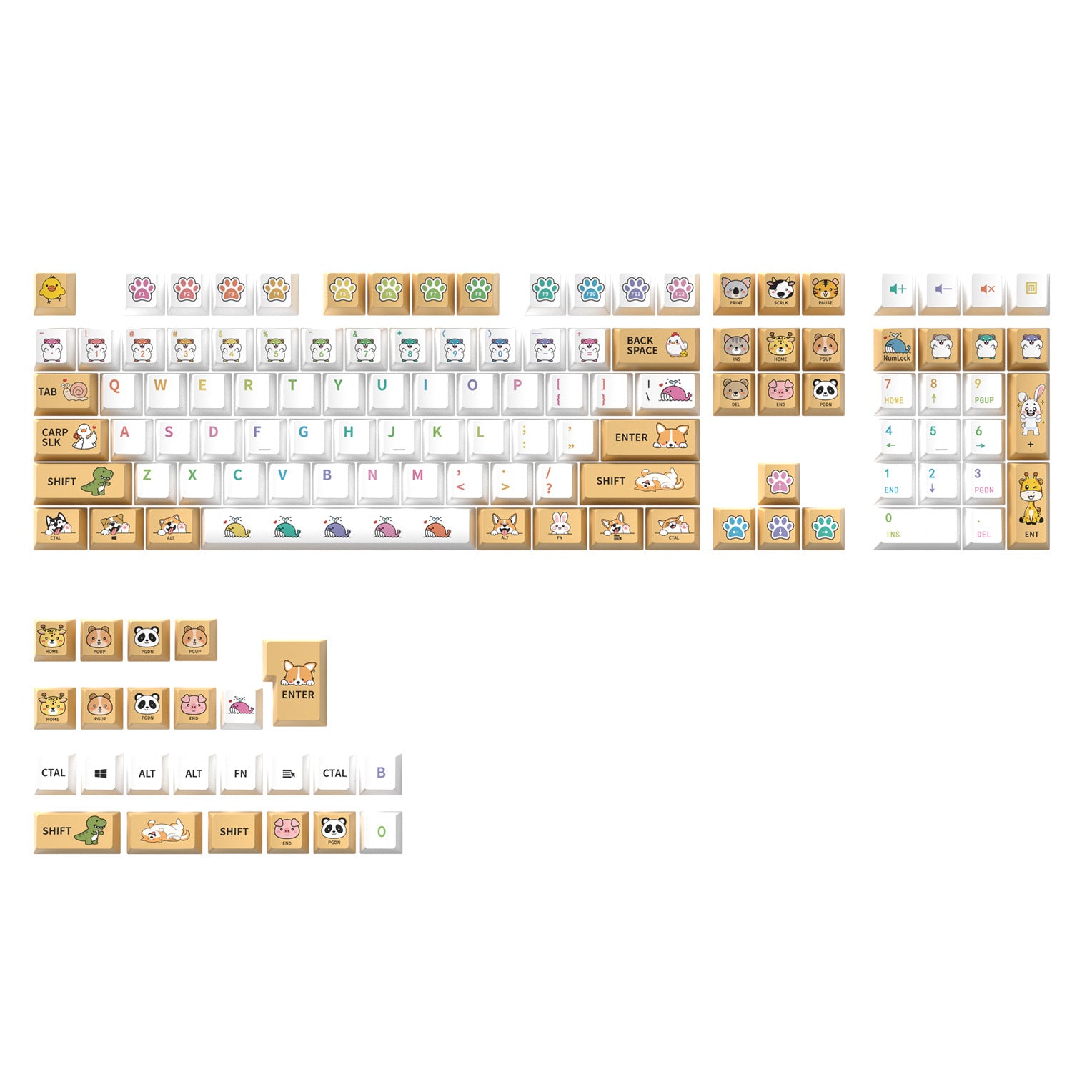 Cute Zoo Keycaps