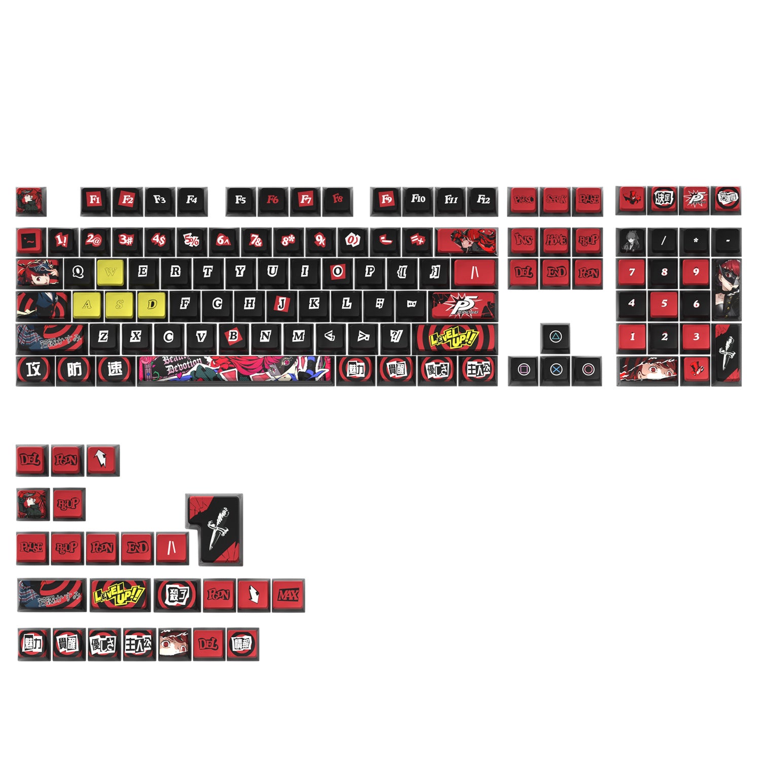 Kasumi Four-Sided Backlight Keycaps