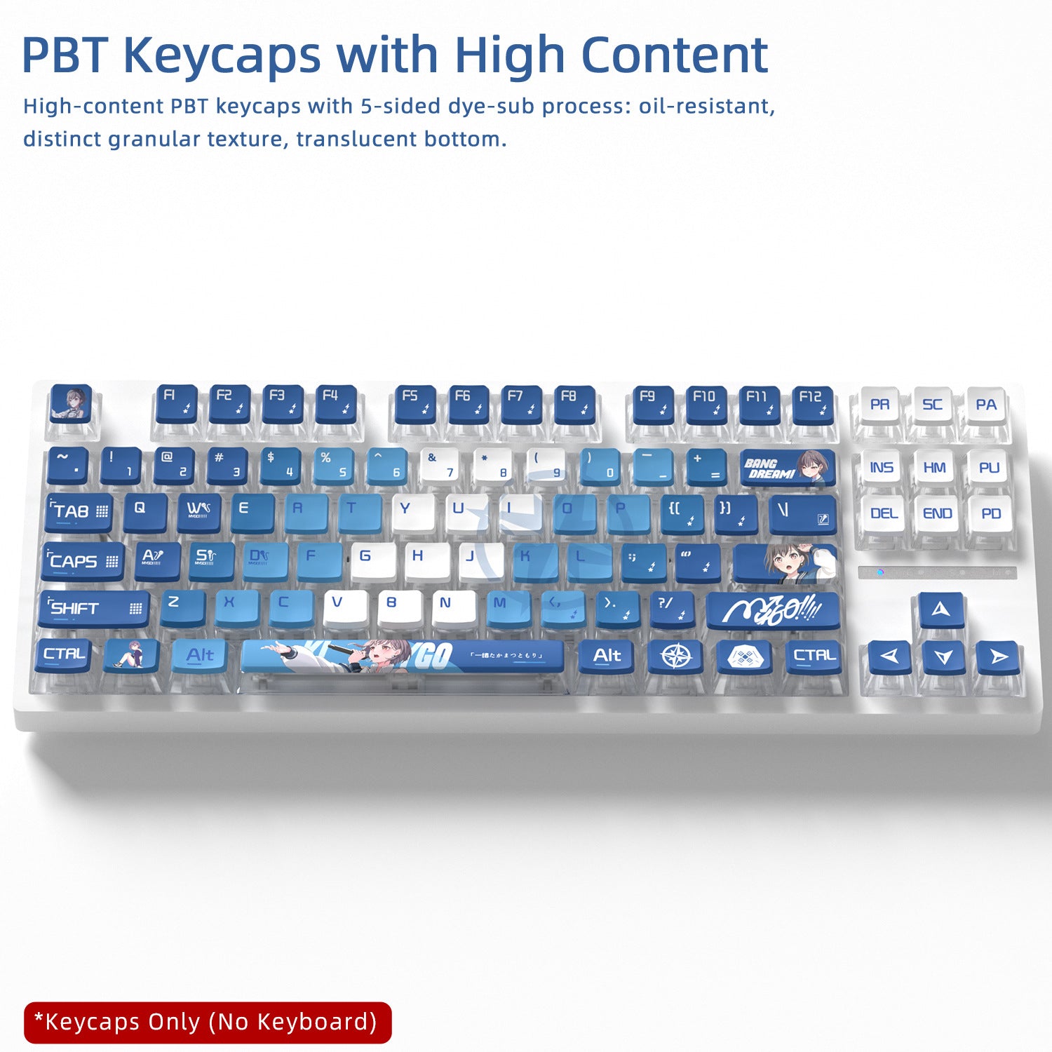 Takamatsu Tomori Four-Sided Backlight Keycaps