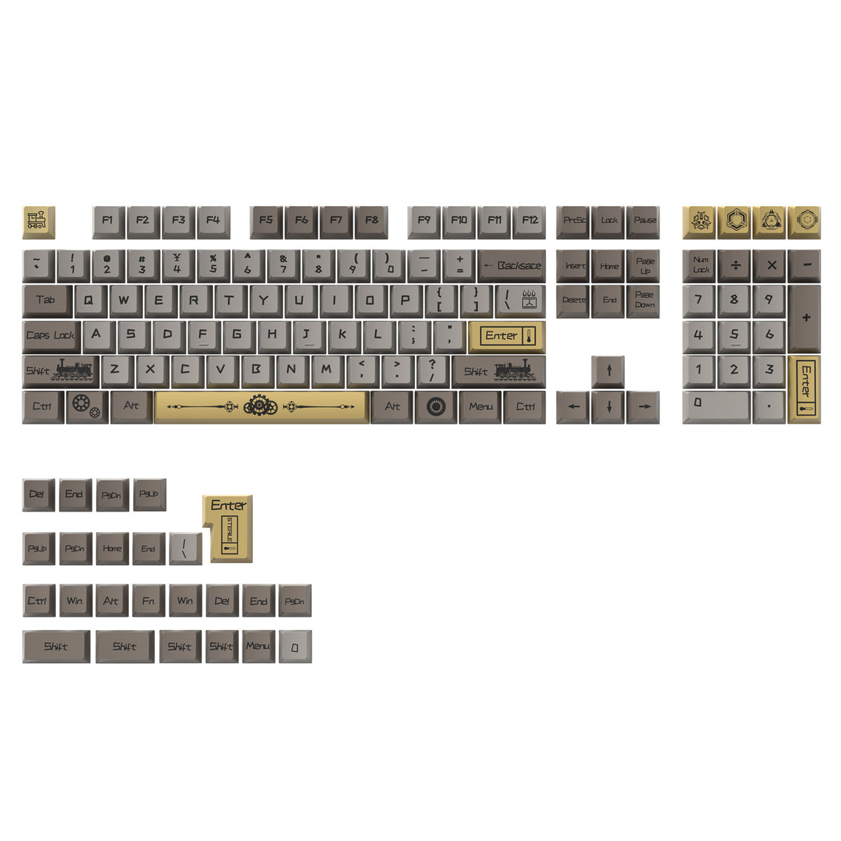Steampunk Keycaps