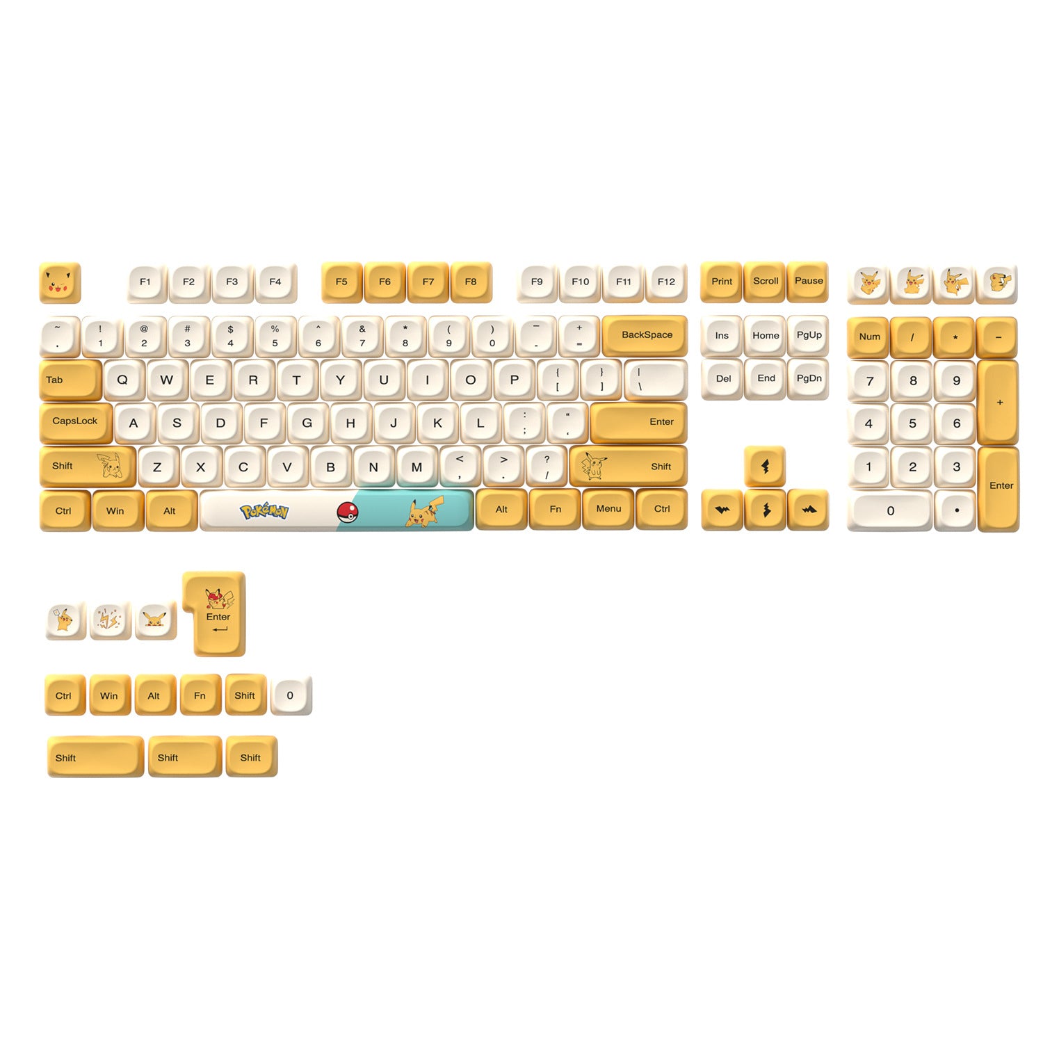 Pikachu Keycaps