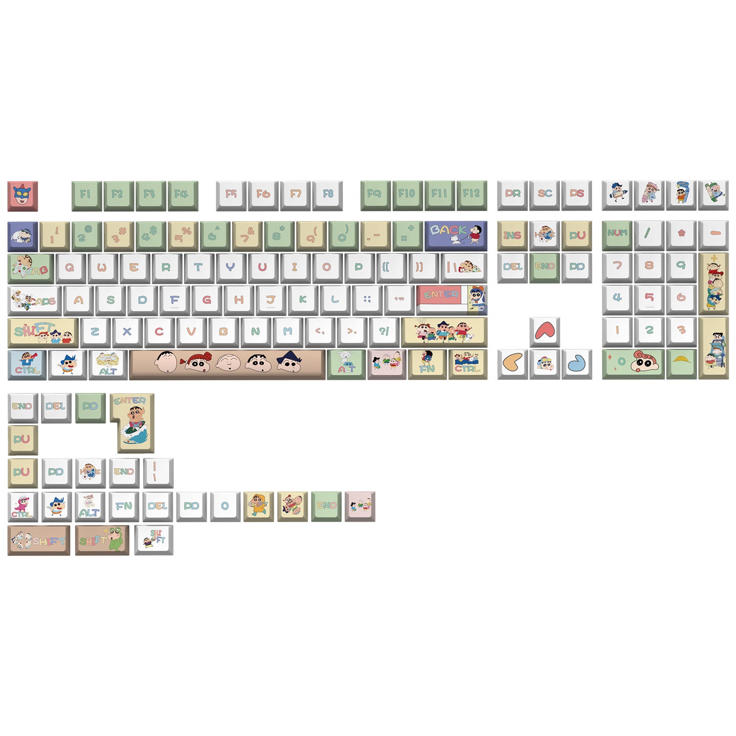 Crayon Shin-Chan Keycaps