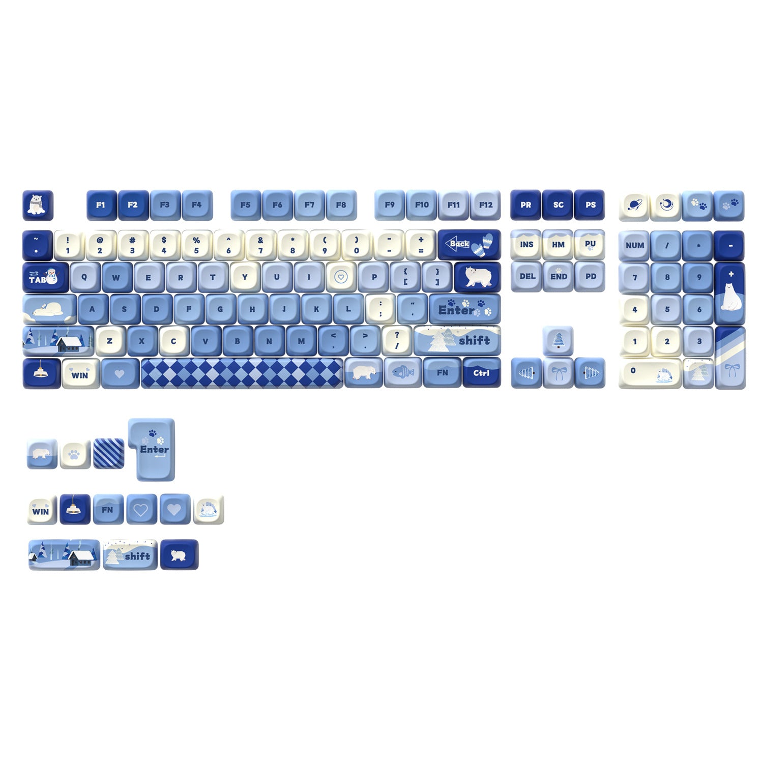 Polar Bear Keycaps