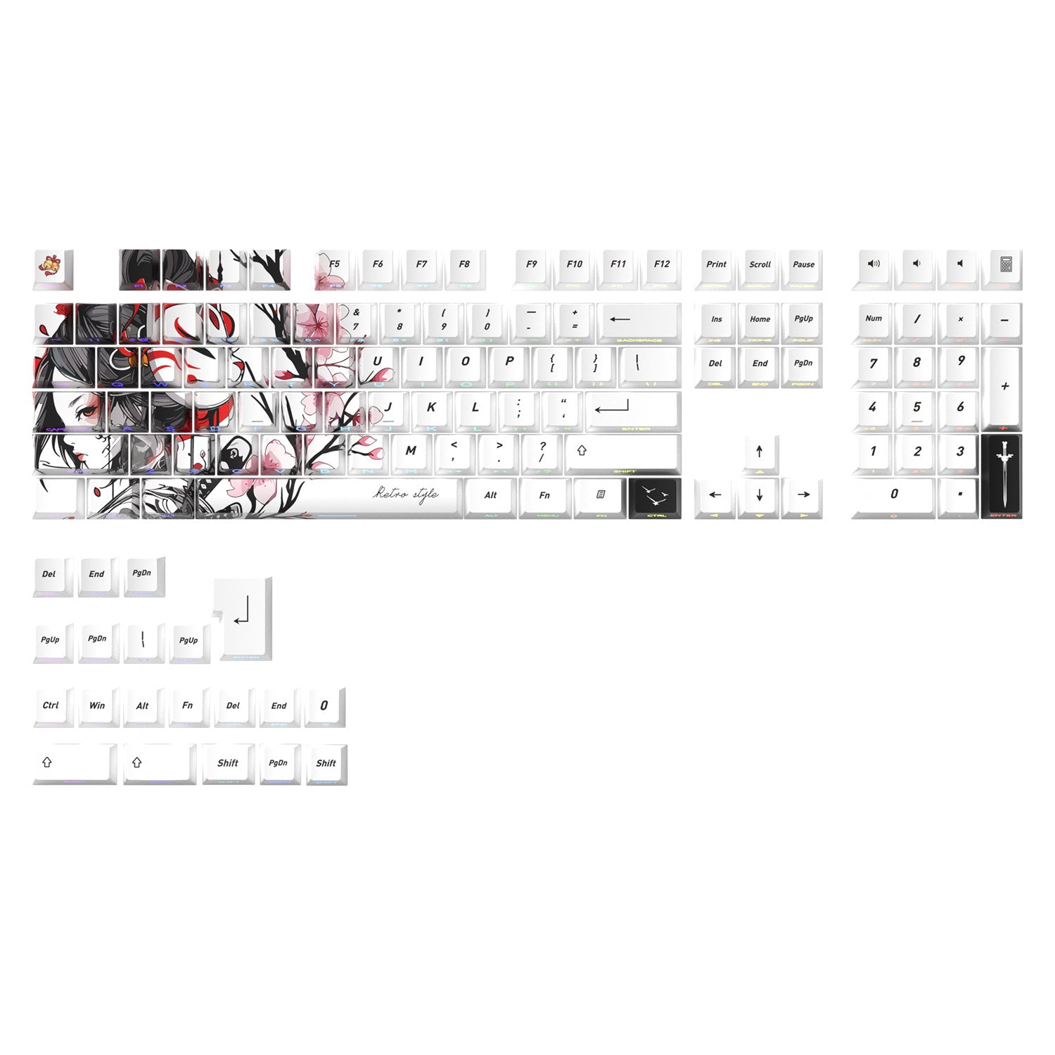 Red Fox Side Backlight Keycaps