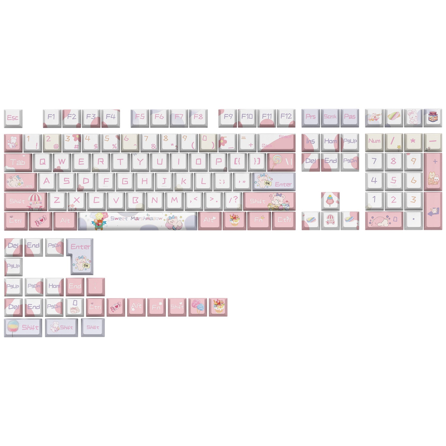 Marshmallow Keycaps