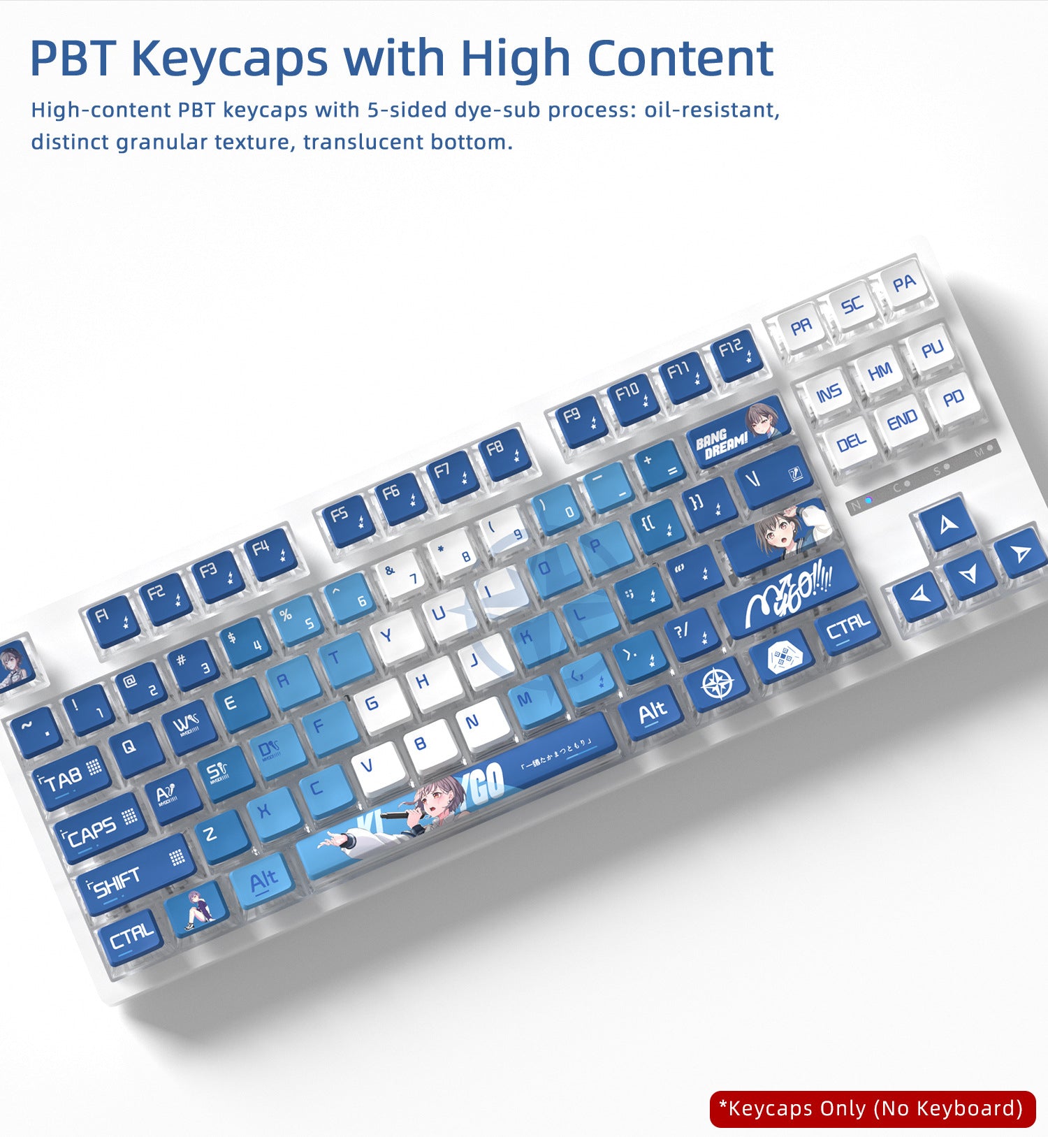 Takamatsu Tomori Four-Sided Backlight Keycaps