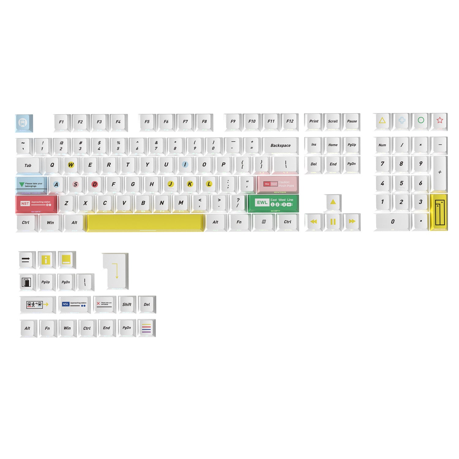 Singapore MRT Side Backlight Keycaps