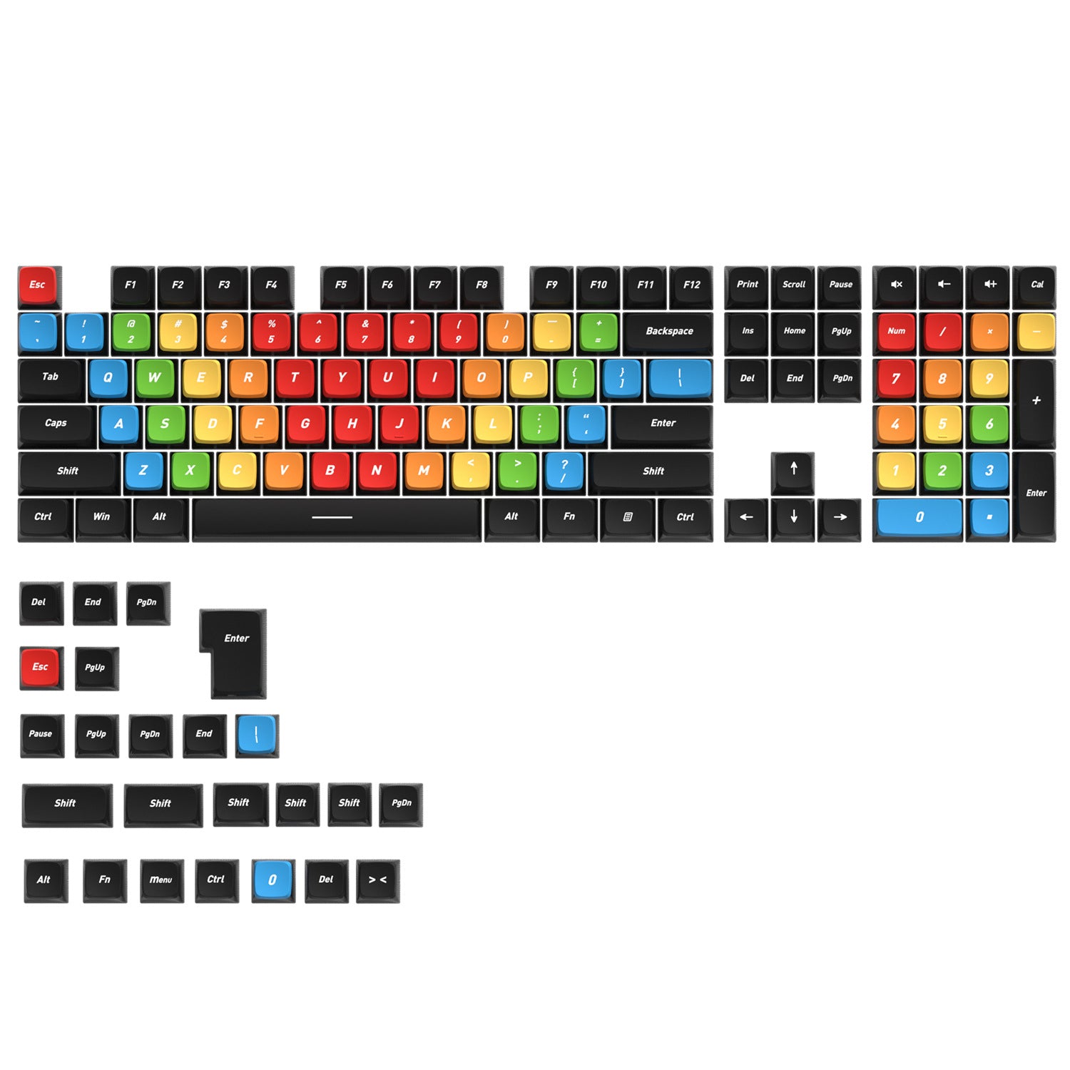 Click Four-Sided Backlight Keycaps