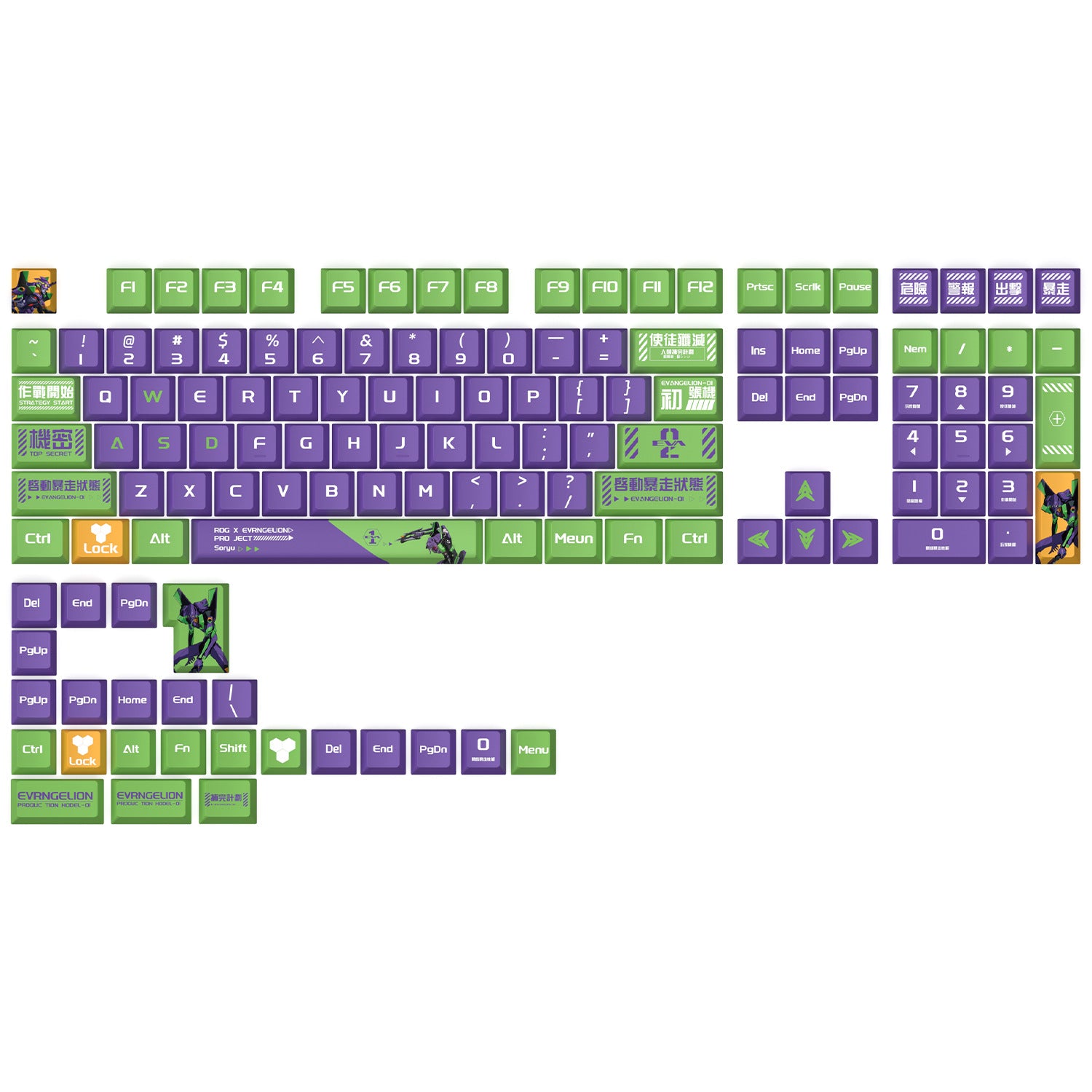 EVA Unit-01 Keycaps