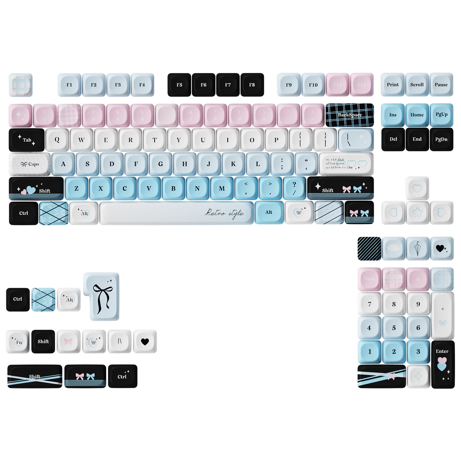 Blue Ribbon Keycaps