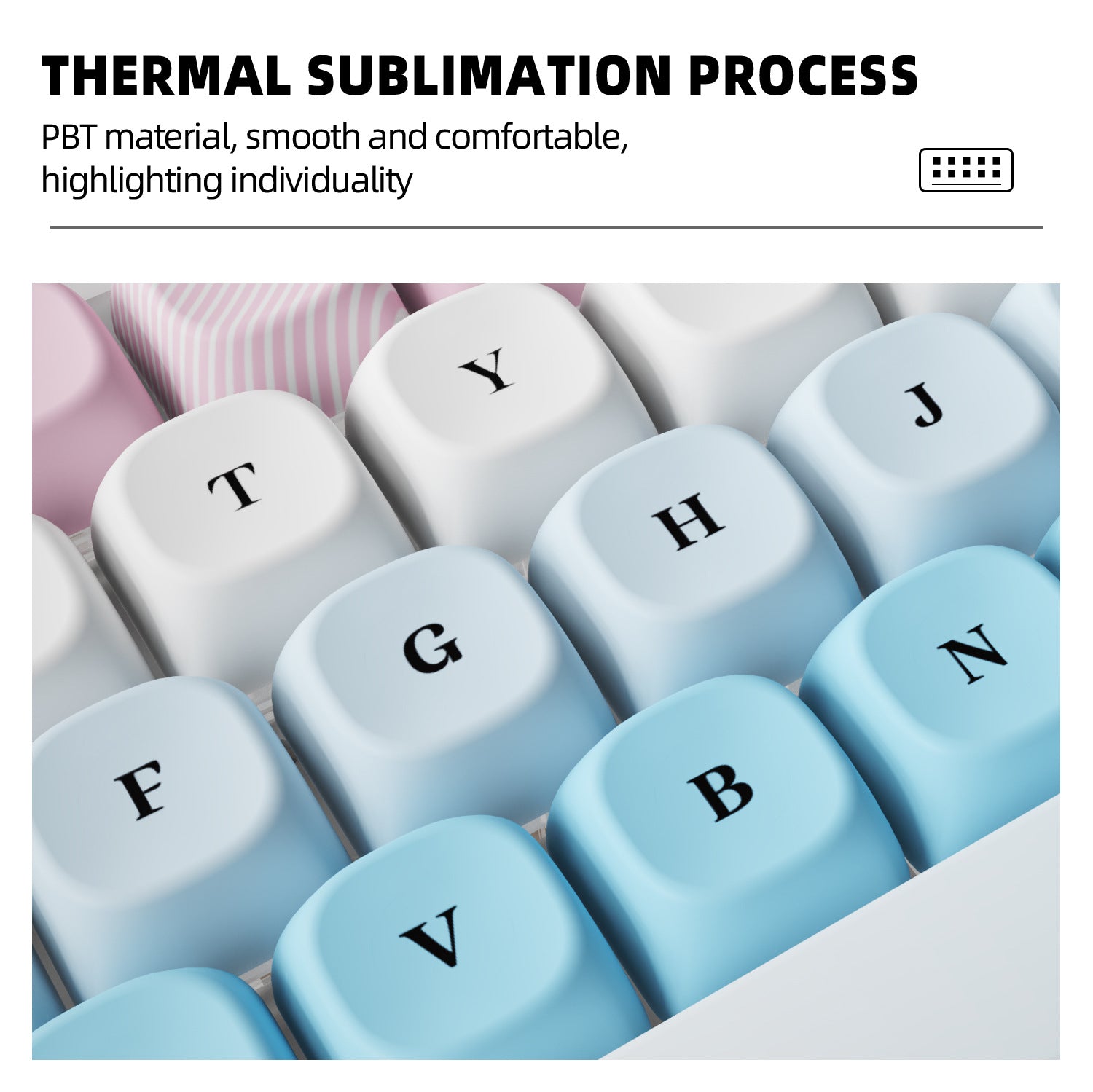 Blue Ribbon Keycaps
