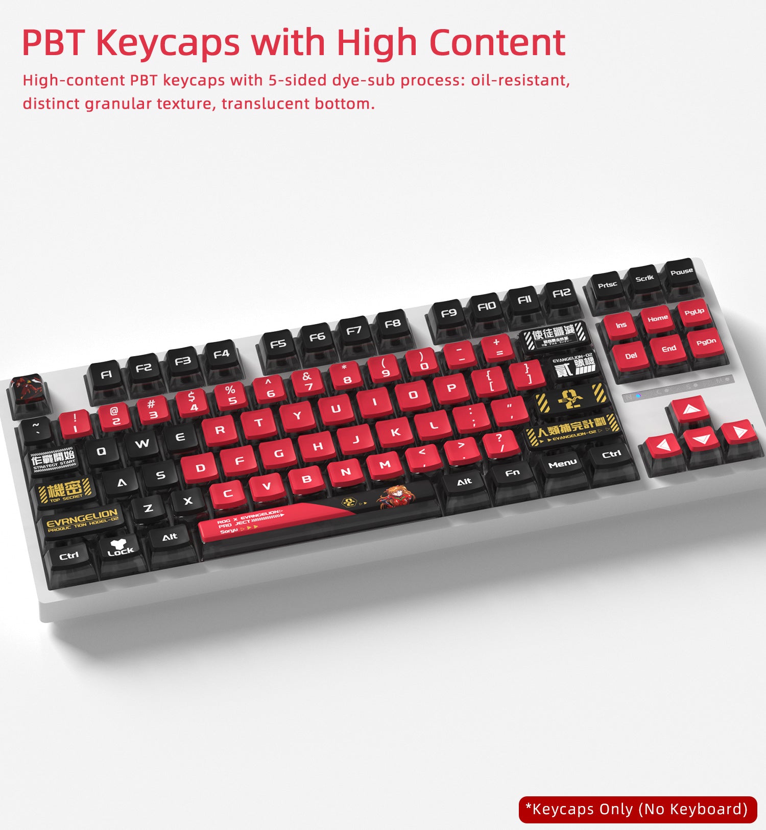 EVA Asuka Four-Sided Backlight Keycaps