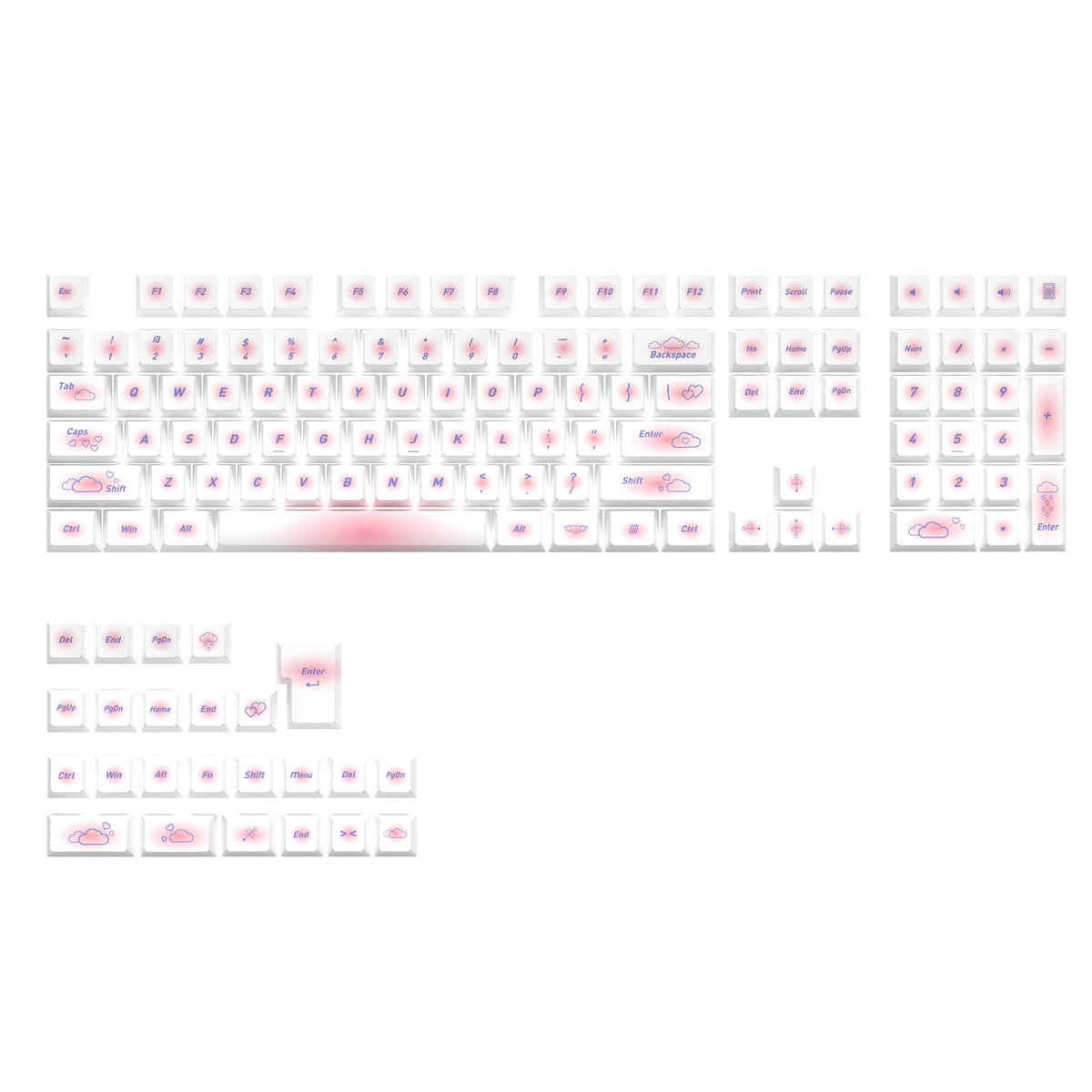 Cloud Mood Keycaps