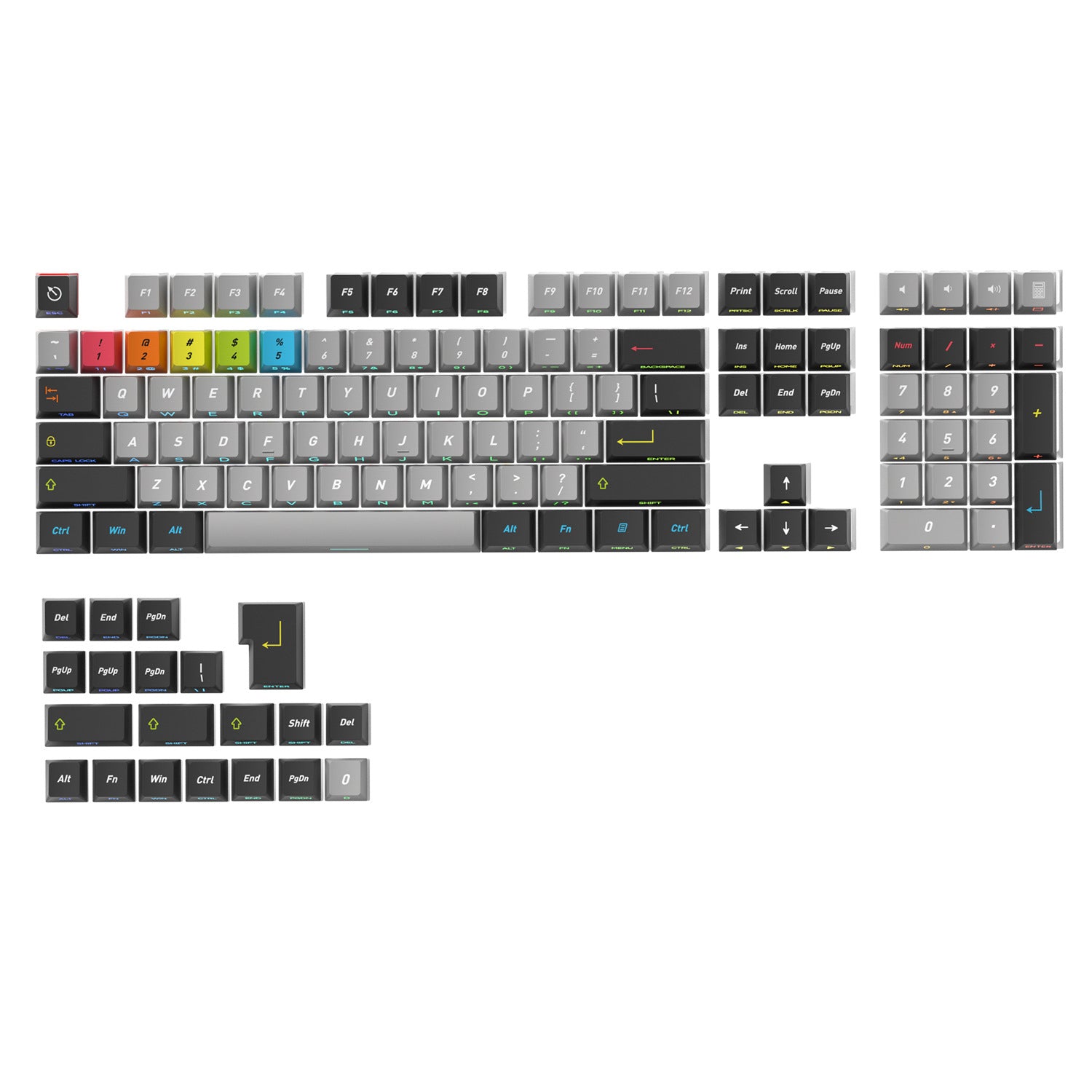 Printed Miffy Side Backlight Keycaps