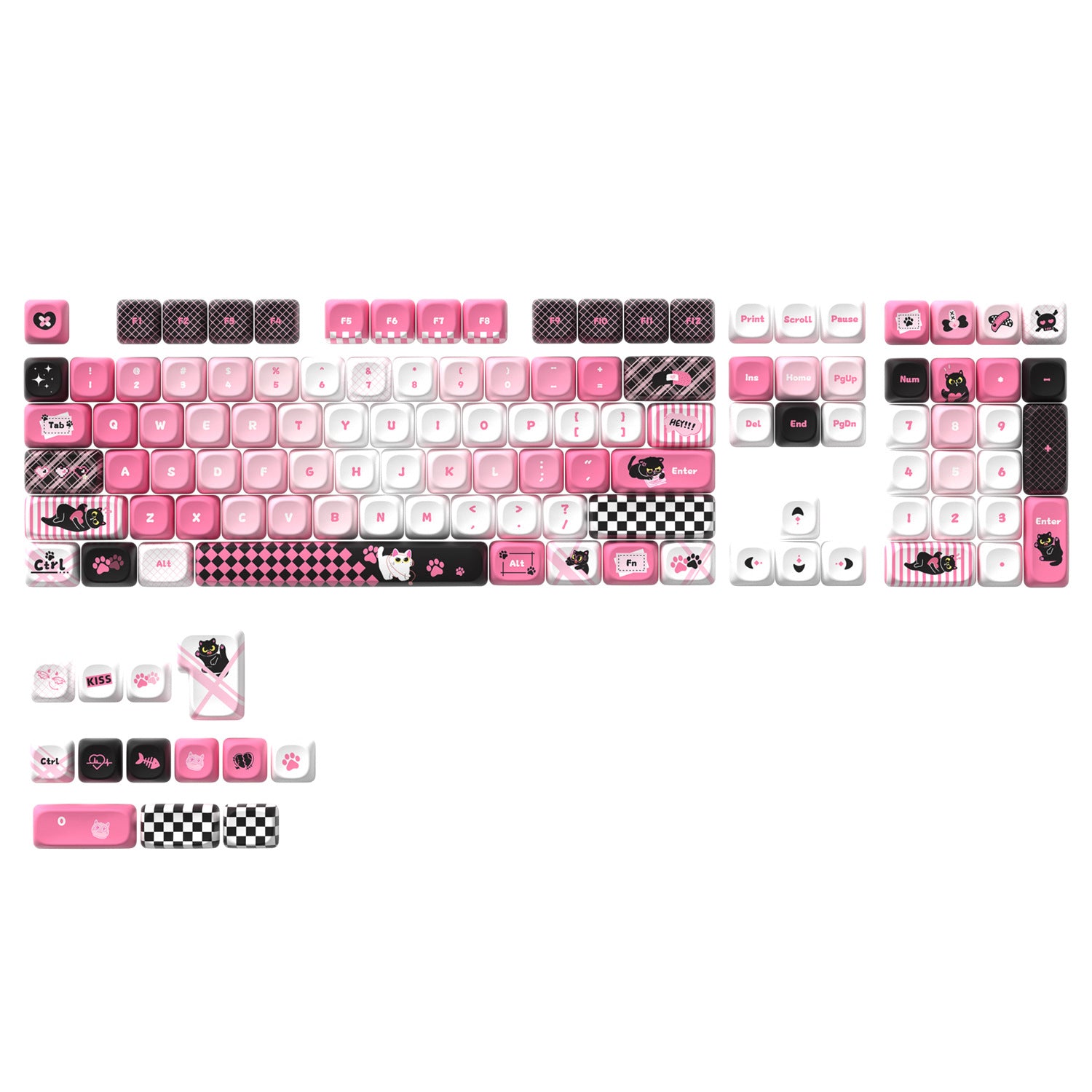Sweet Cool Cat Keycaps