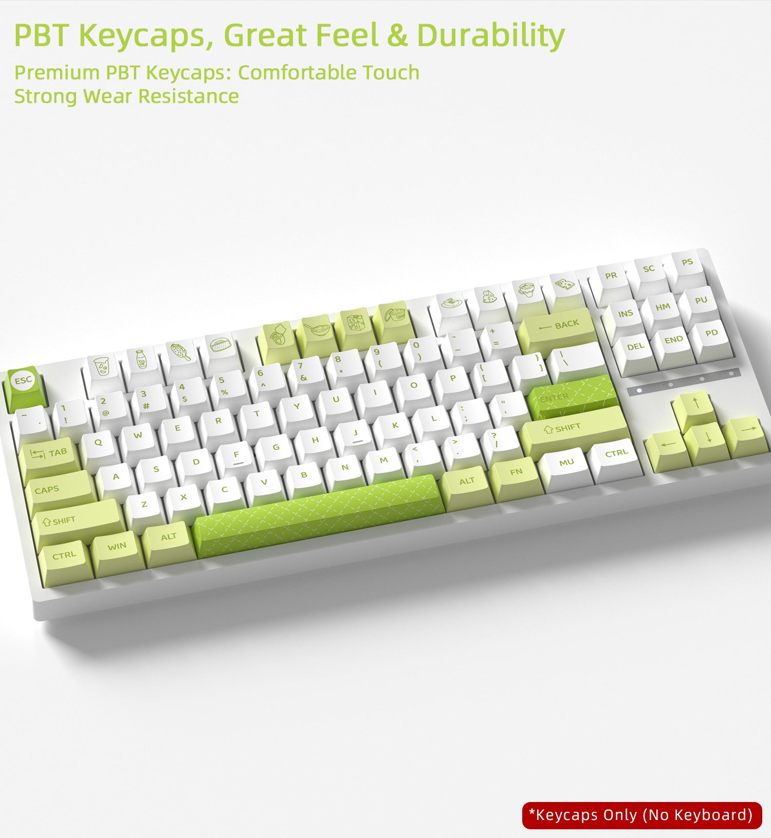 Yogurt Avocado Keycaps