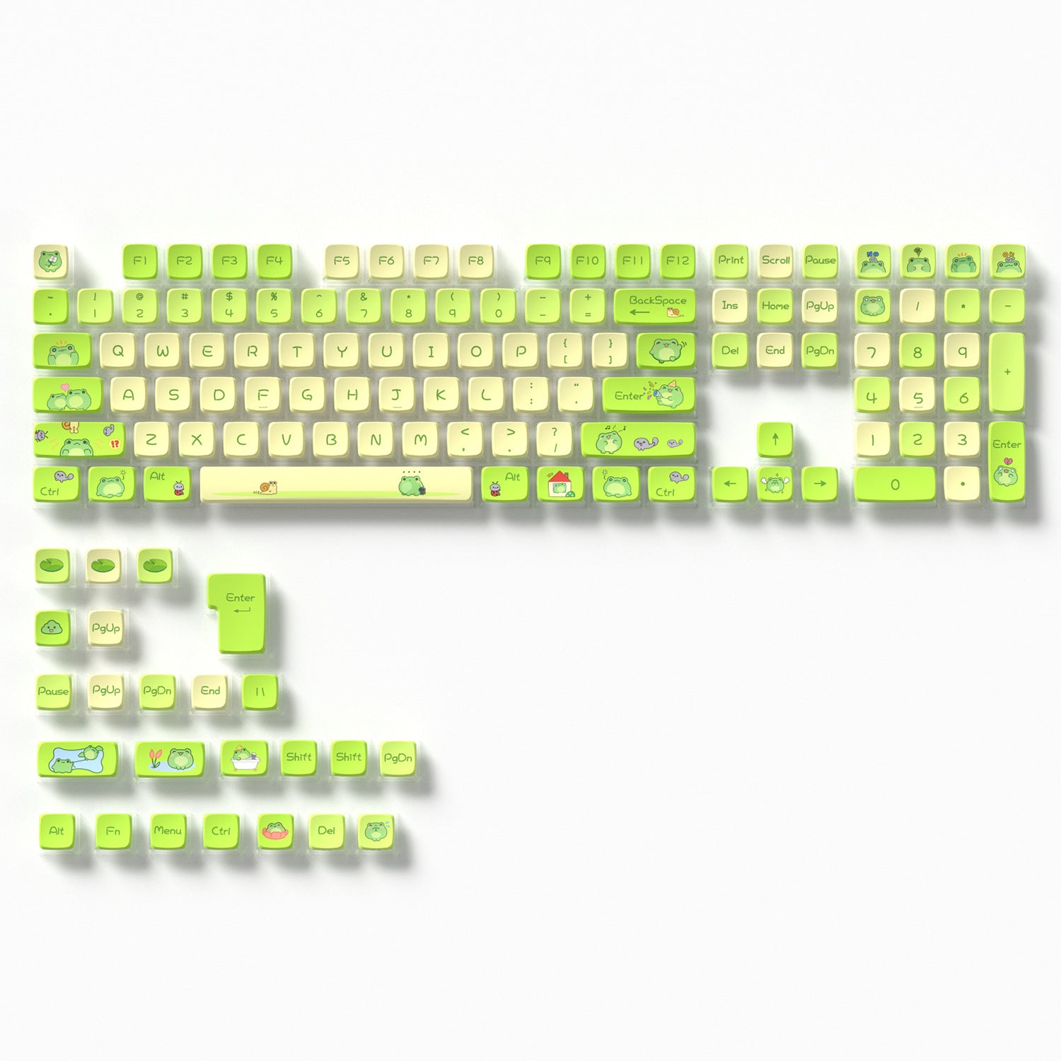 Little Frog Four-Sided Backlight Keycaps