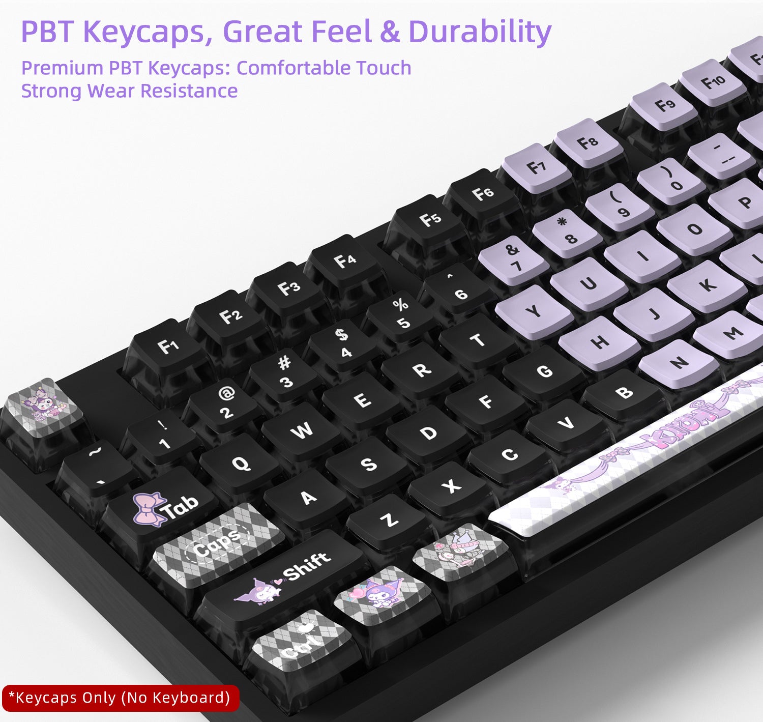 Kuromi Four-Sided Backlight Keycaps
