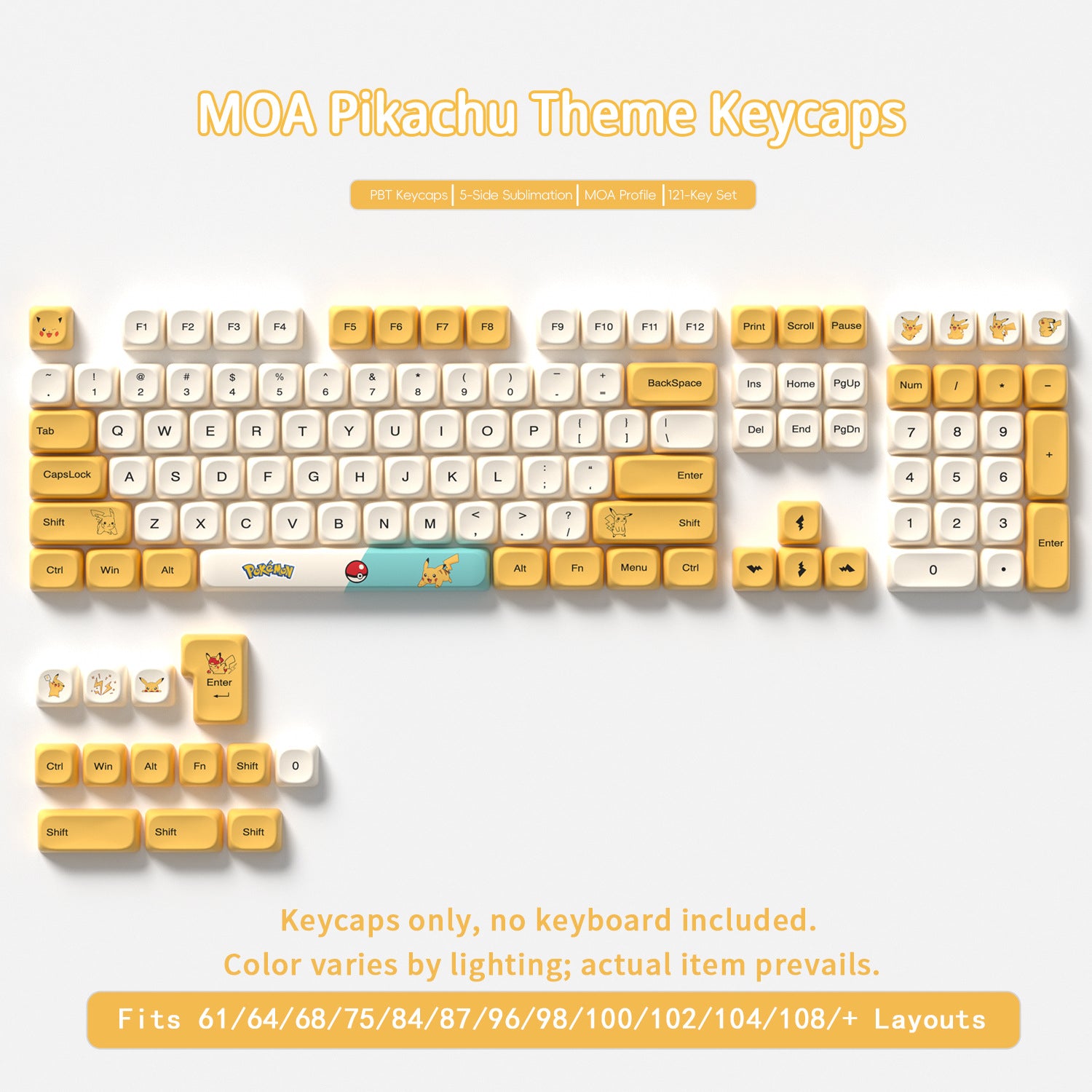 Pikachu Keycaps
