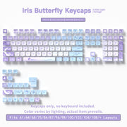 Iris Butterfly Four-Sided Backlight Keycaps