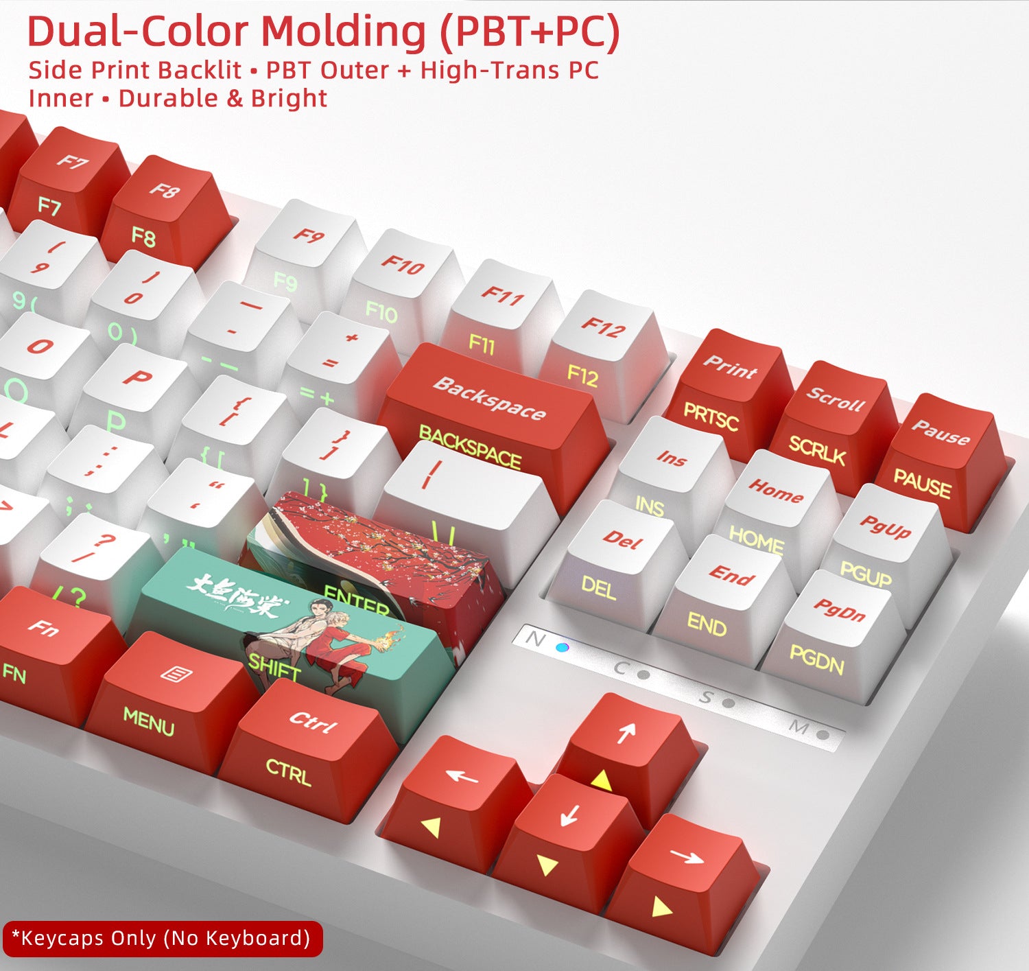 Big Fish Begonia Side Backlight Keycaps