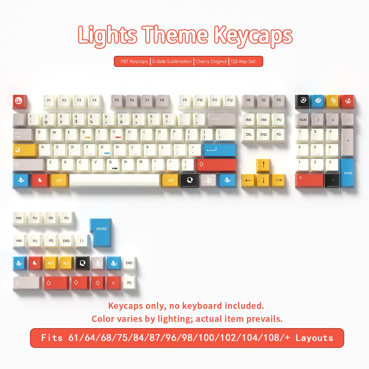 Lights Theme Keycaps