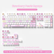 Strawberry Pearls Four-Sided Backlight Keycaps