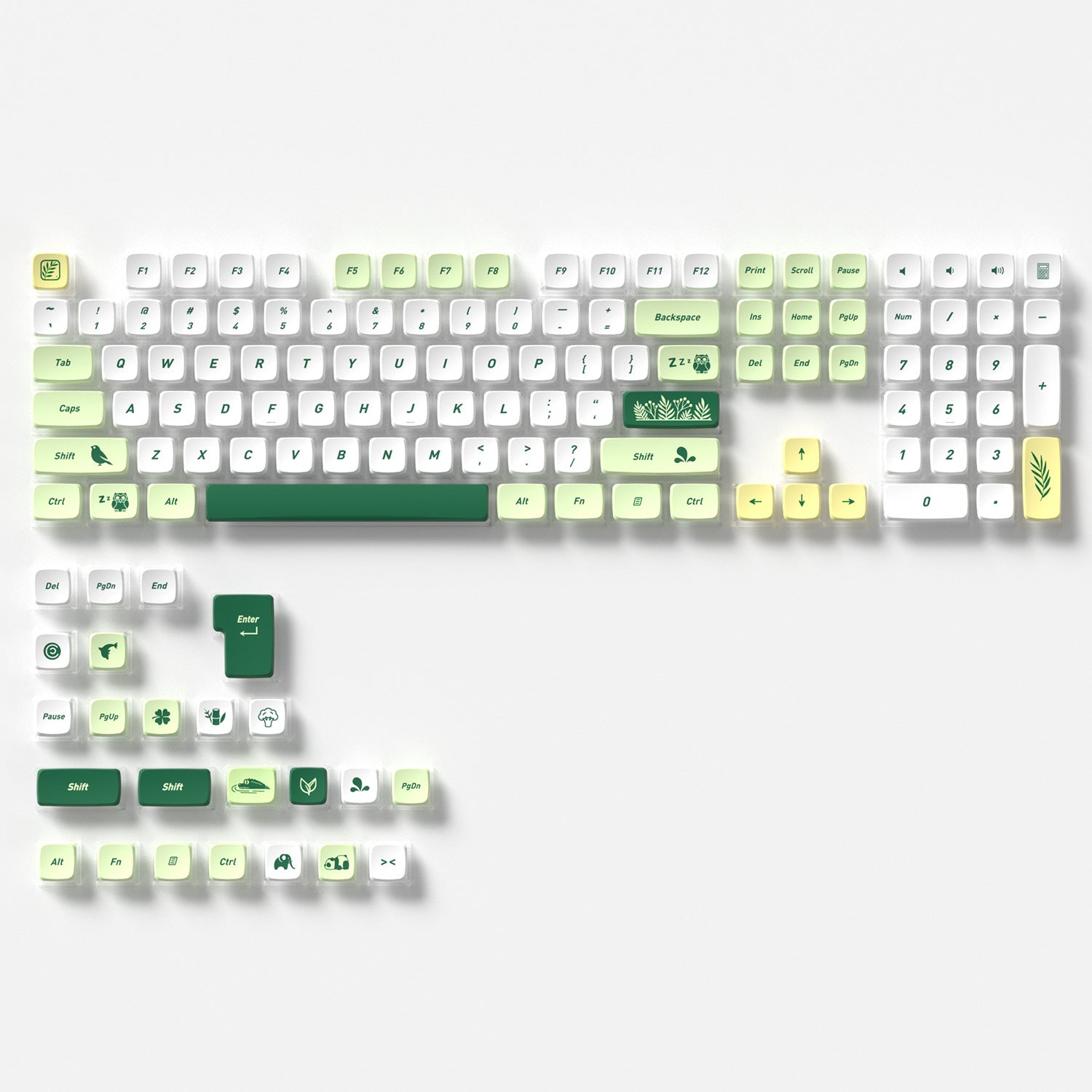 Botanical Garden Four-Sided Backlight Keycaps
