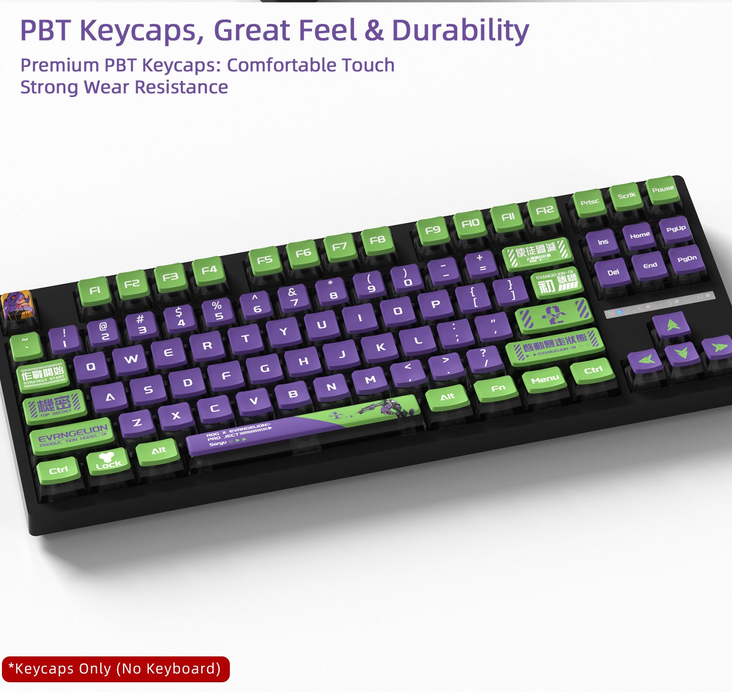 EVA Unit-01 Four-Sided Backlight Keycaps