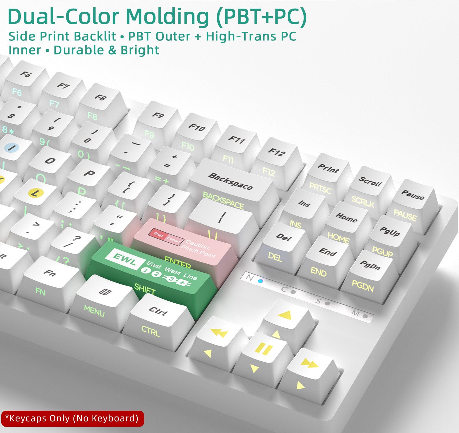 Singapore MRT Side Backlight Keycaps