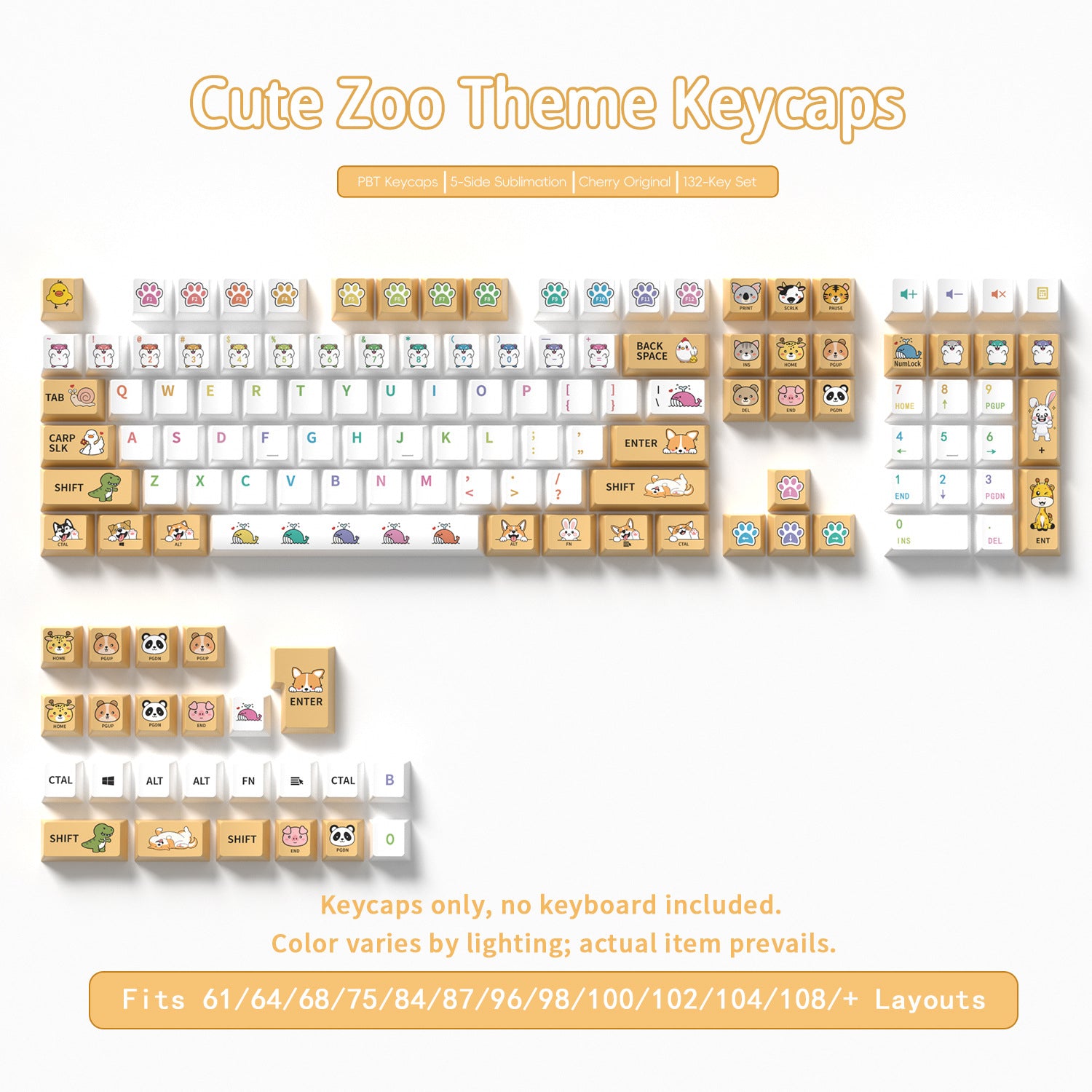 Cute Zoo Keycaps