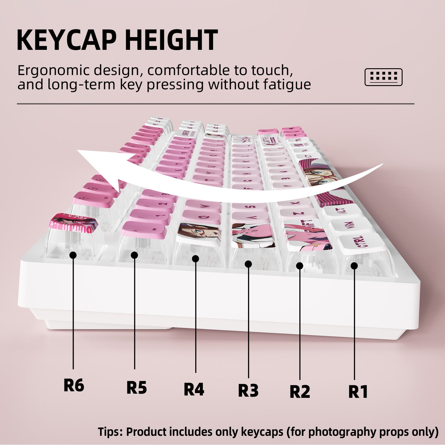 Makinami Four-Sided Backlight Keycaps
