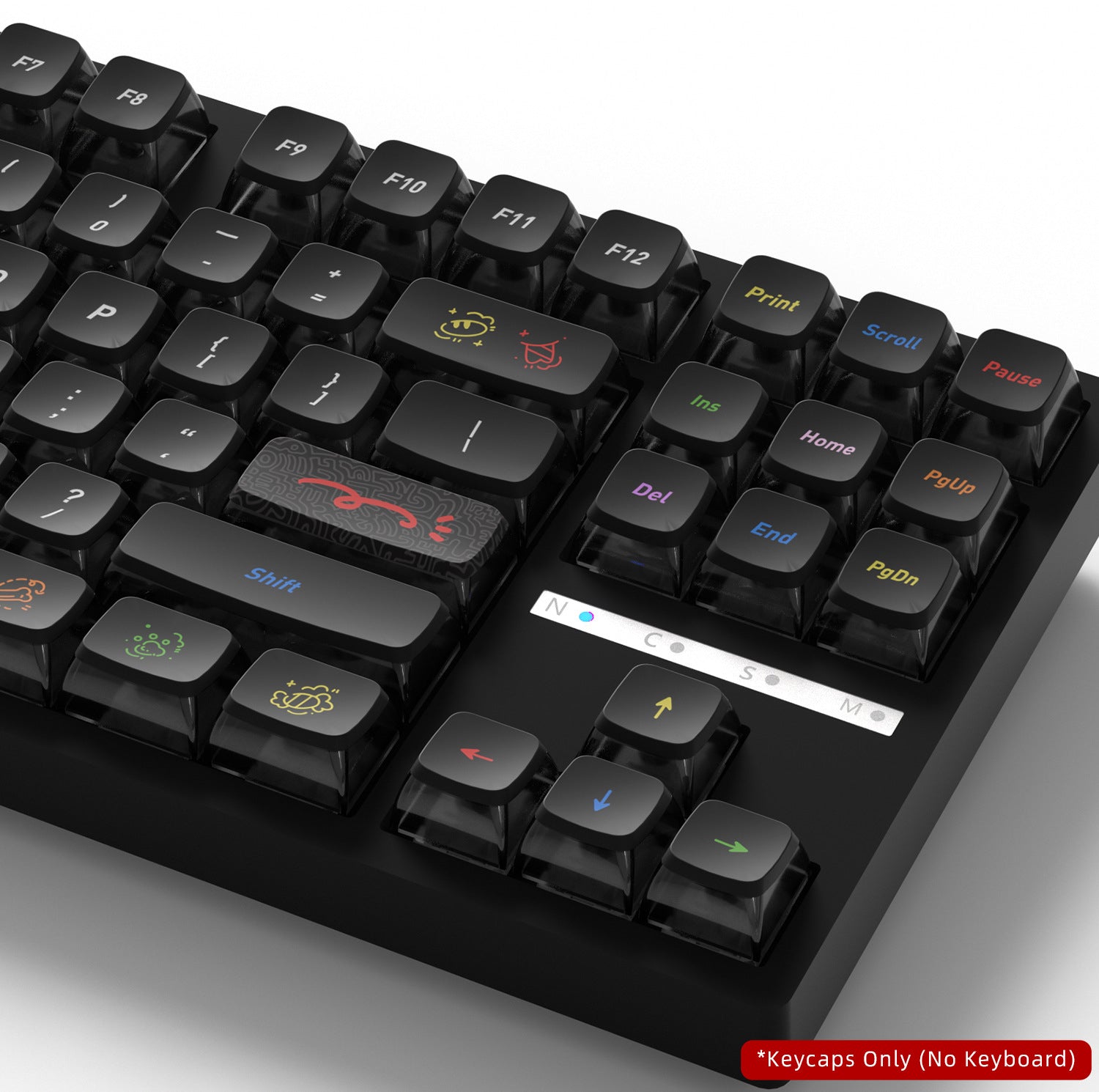 Graffiti Four-Sided Backlight Keycaps