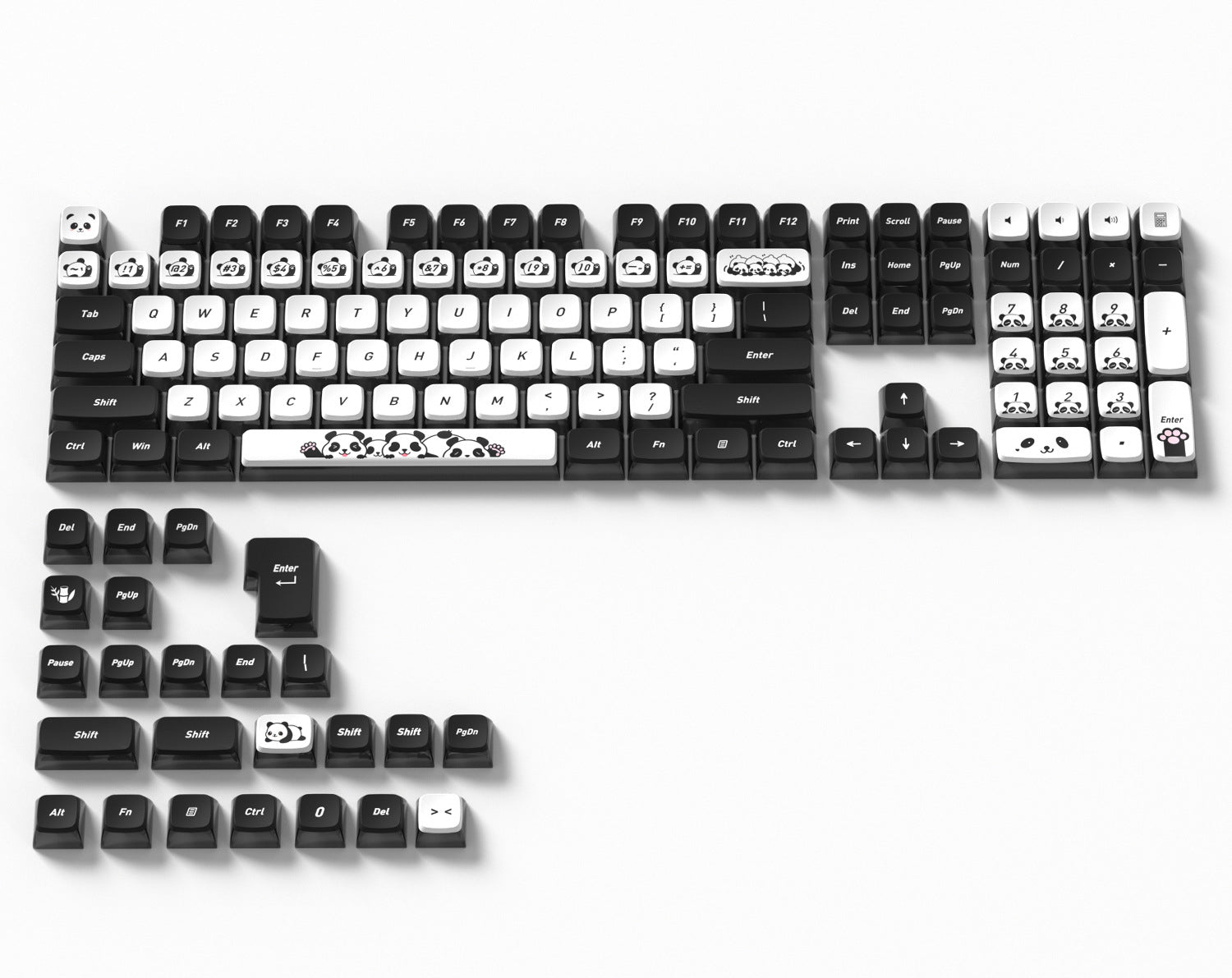 Panda Four-Sided Backlight Keycaps
