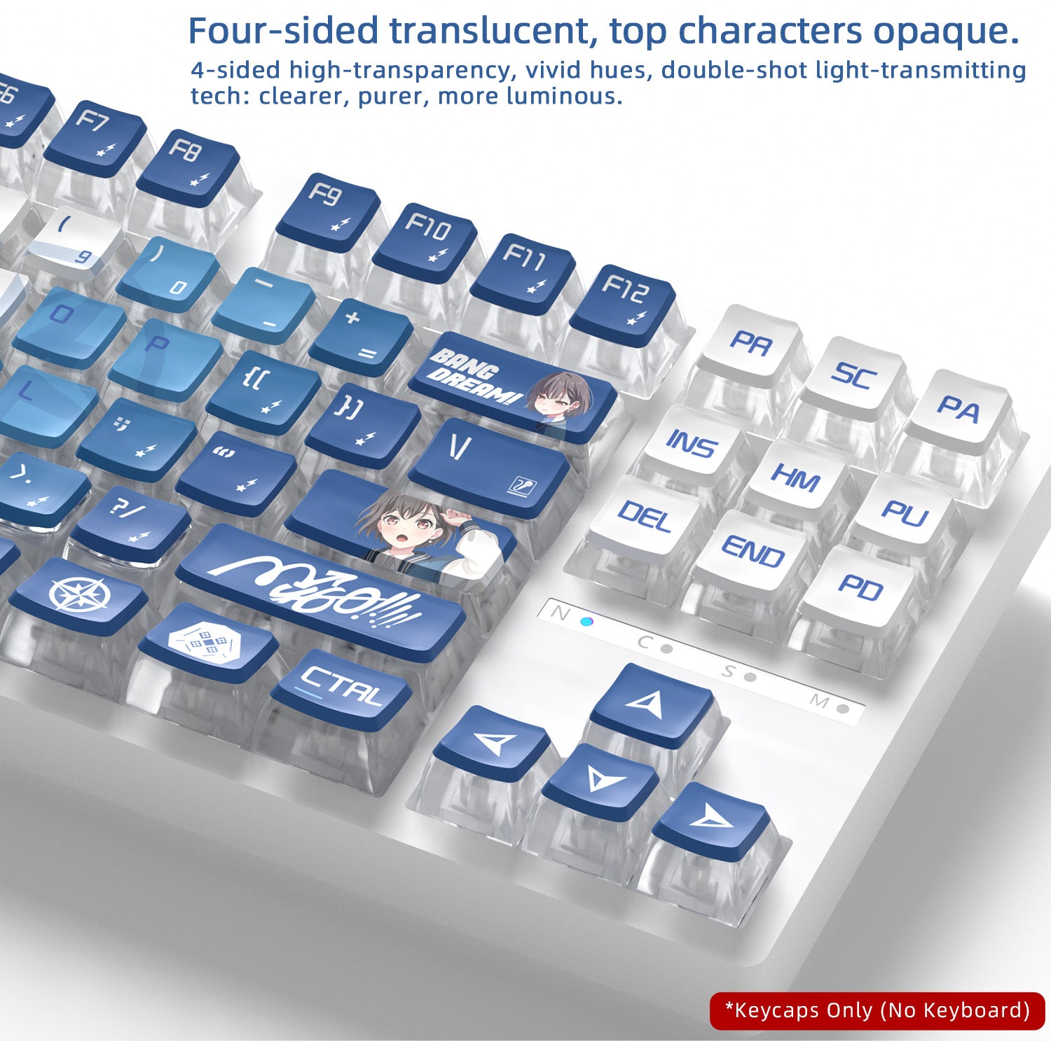 Takamatsu Tomori Four-Sided Backlight Keycaps