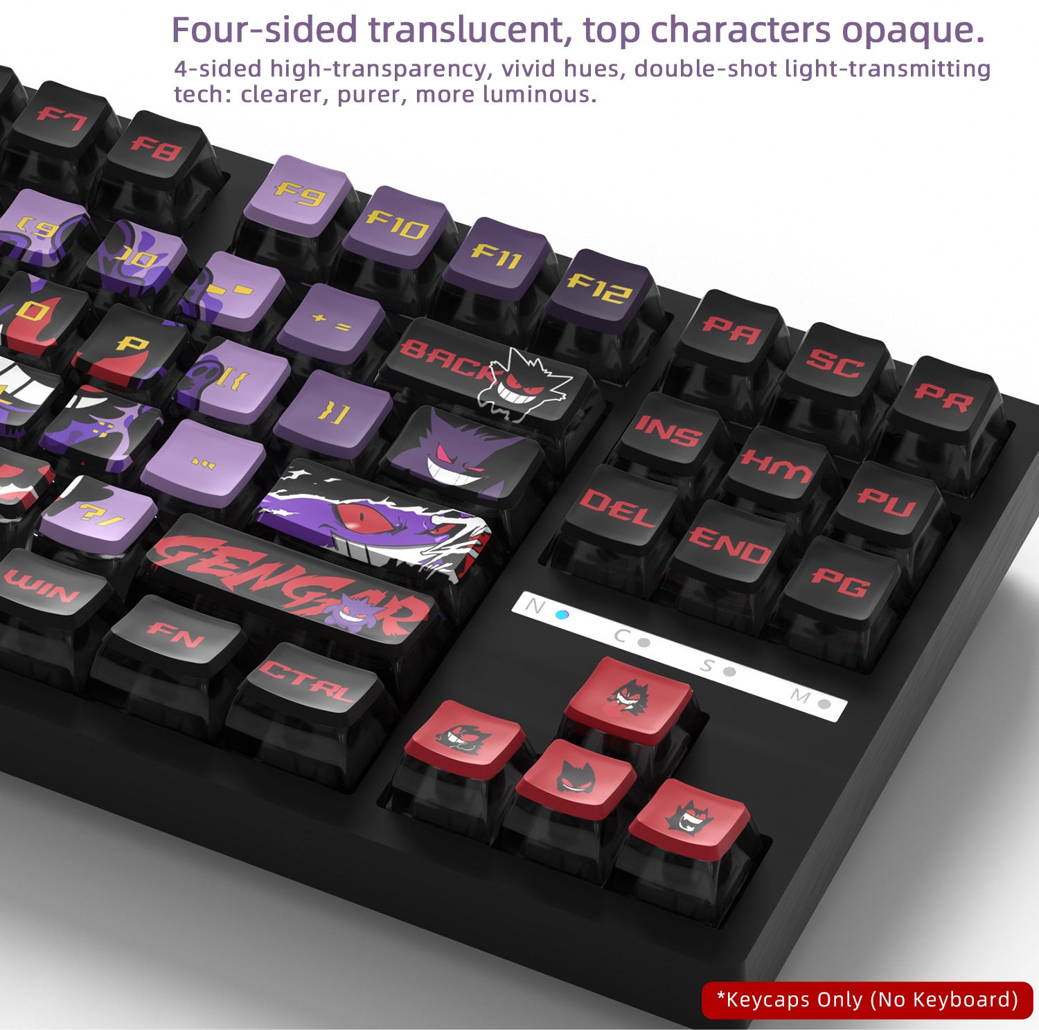 Gengar Four-Sided Backlight Keycaps