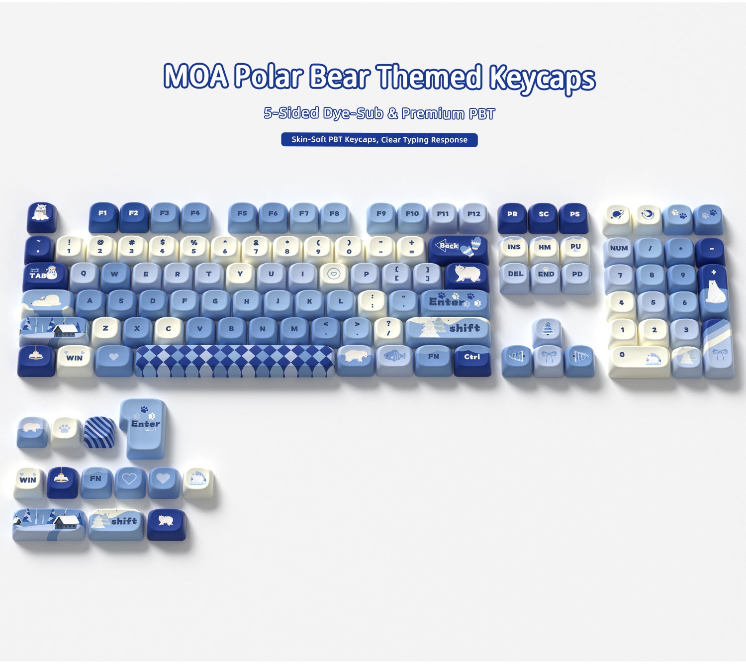 Polar Bear Keycaps