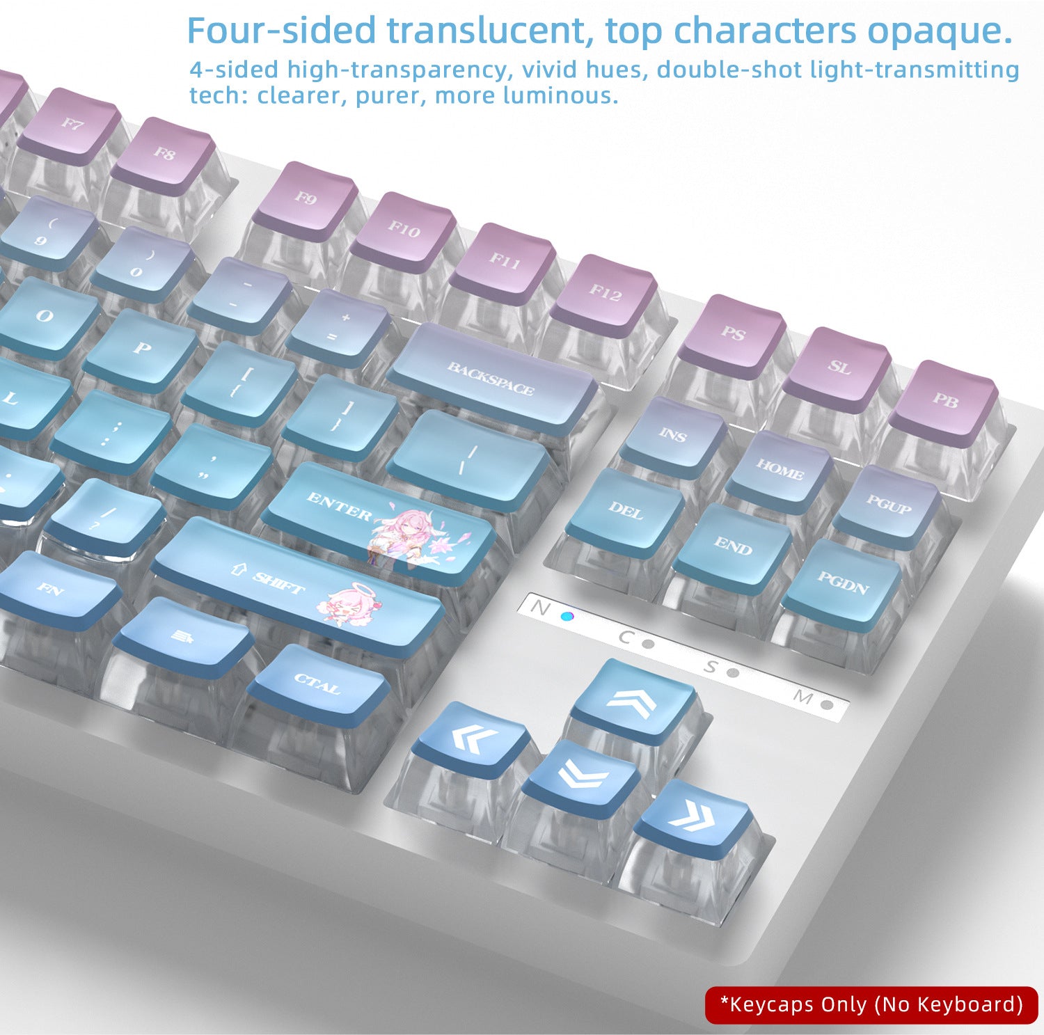 Elysia Four-Sided Backlight Keycaps