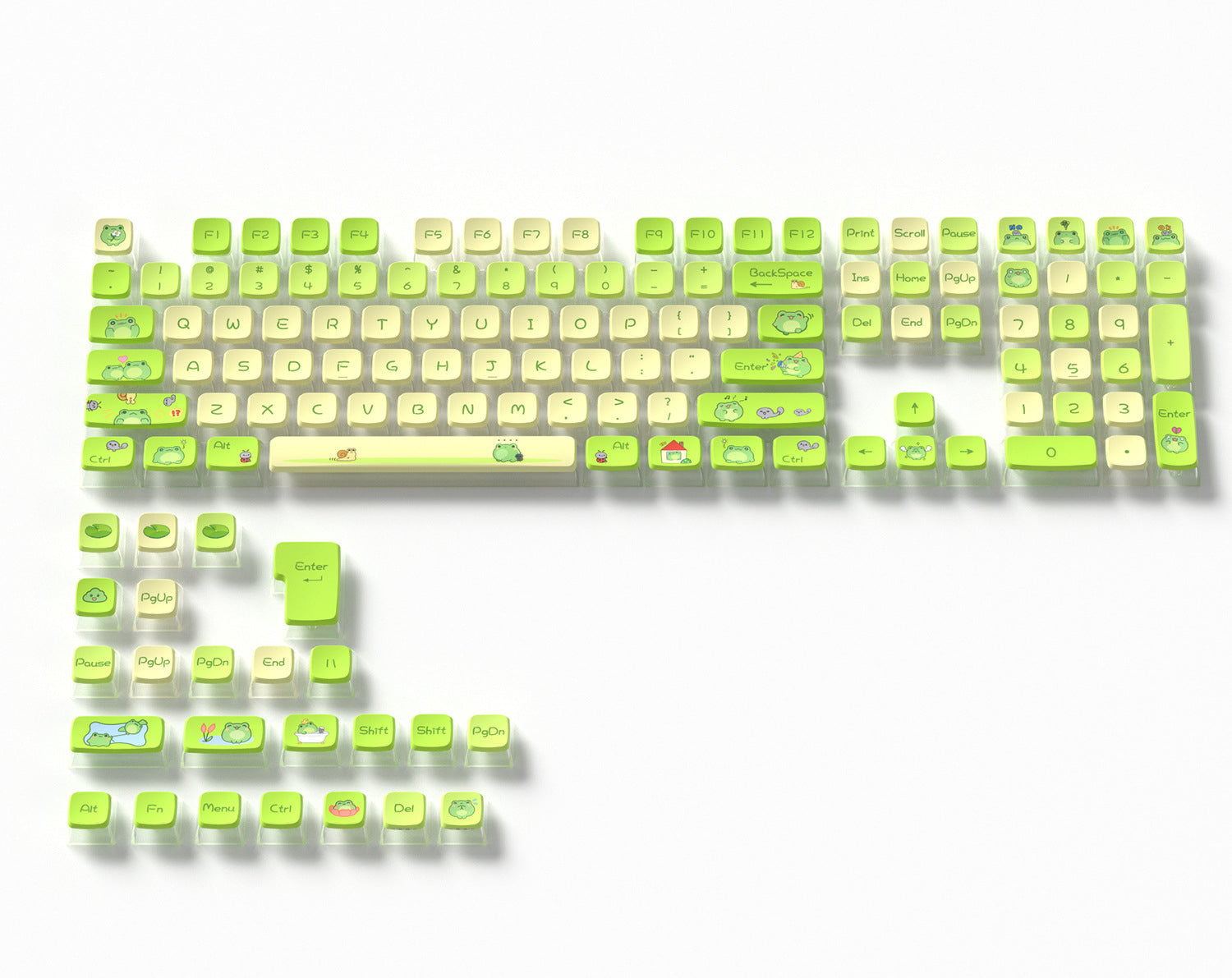 Little Frog Four-Sided Backlight Keycaps