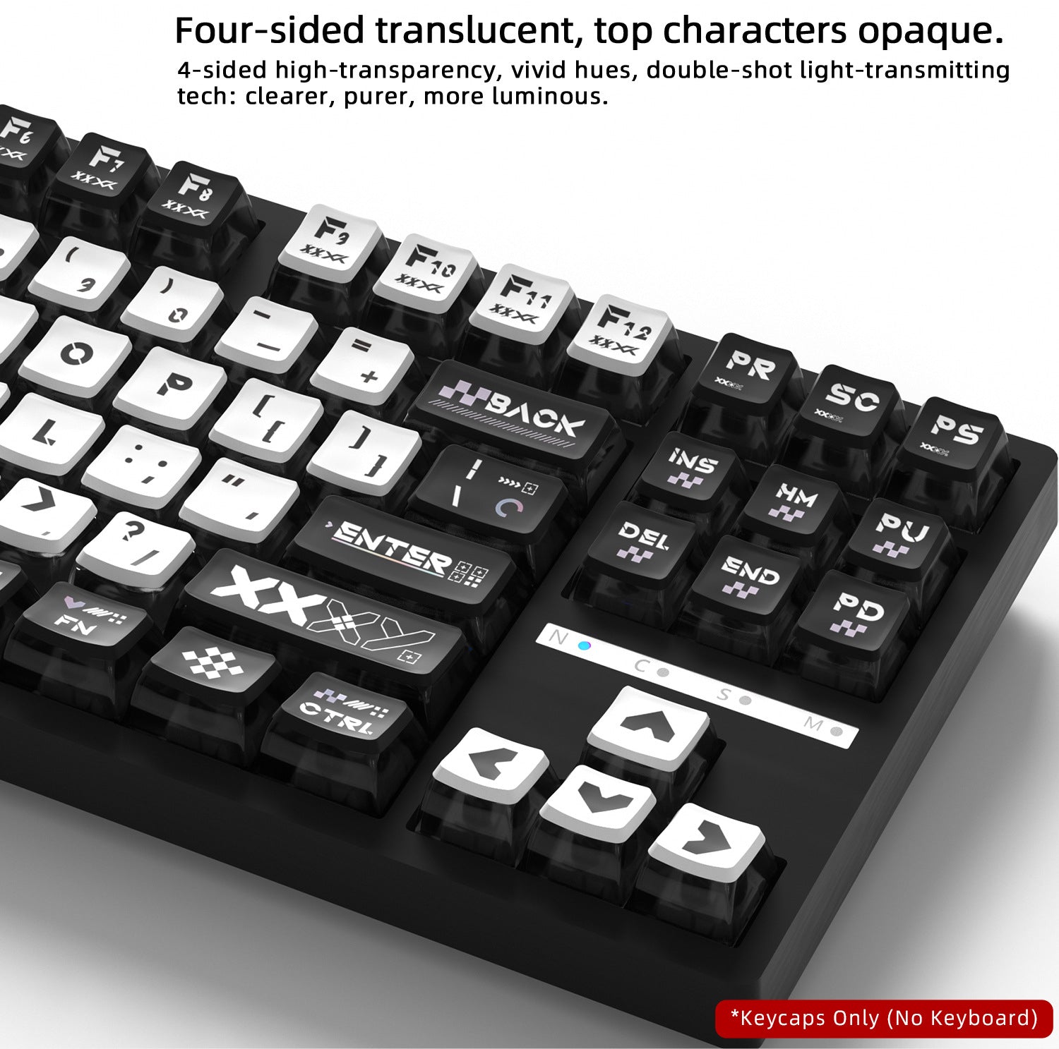 Sticker Collection Four-Sided Backlight Keycaps
